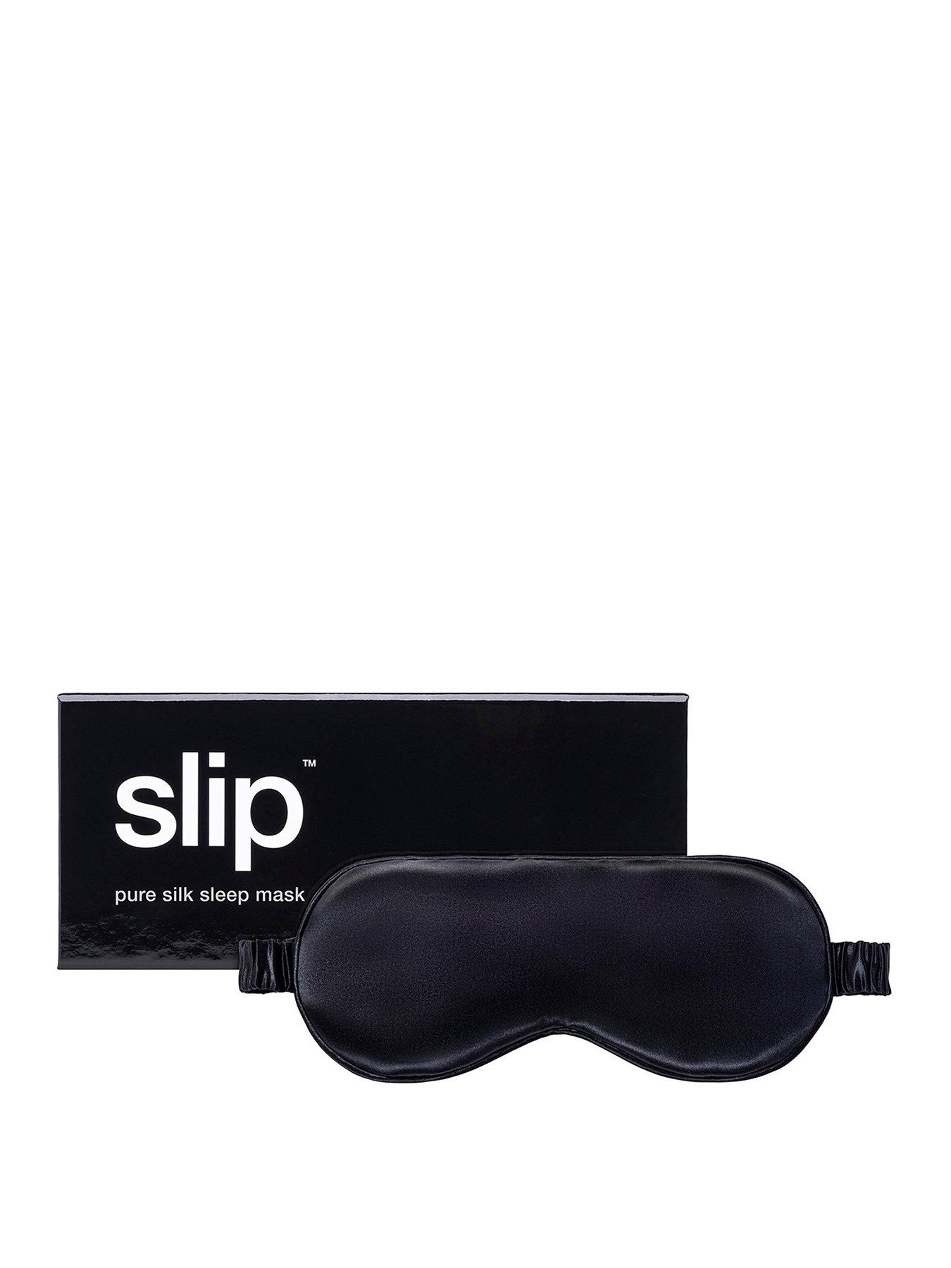 front image of slip-pure-silk-sleep-mask-black