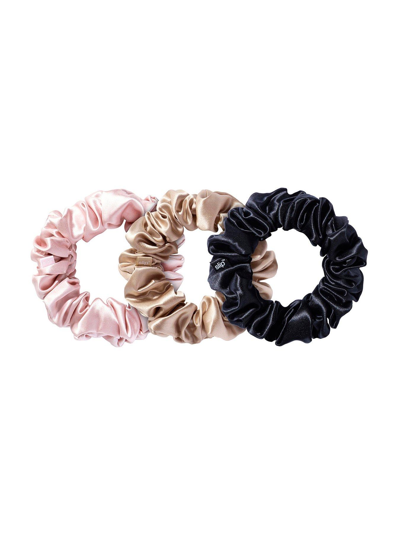 stillFront image of slip-pure-silk-large-scrunchies-set