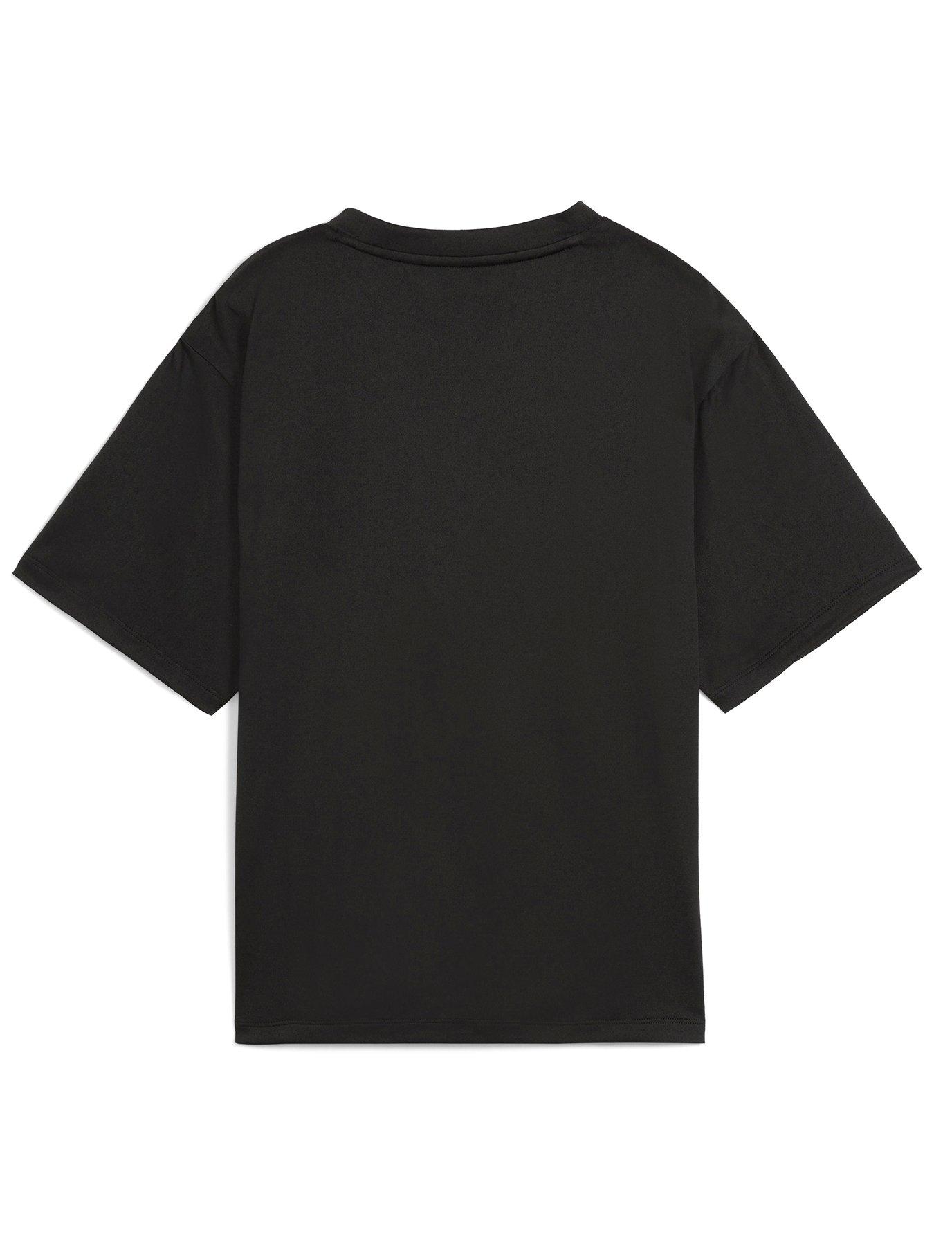 Image 5 of 5 of Puma Womens Training Essential Relaxed T-Shirt - Black