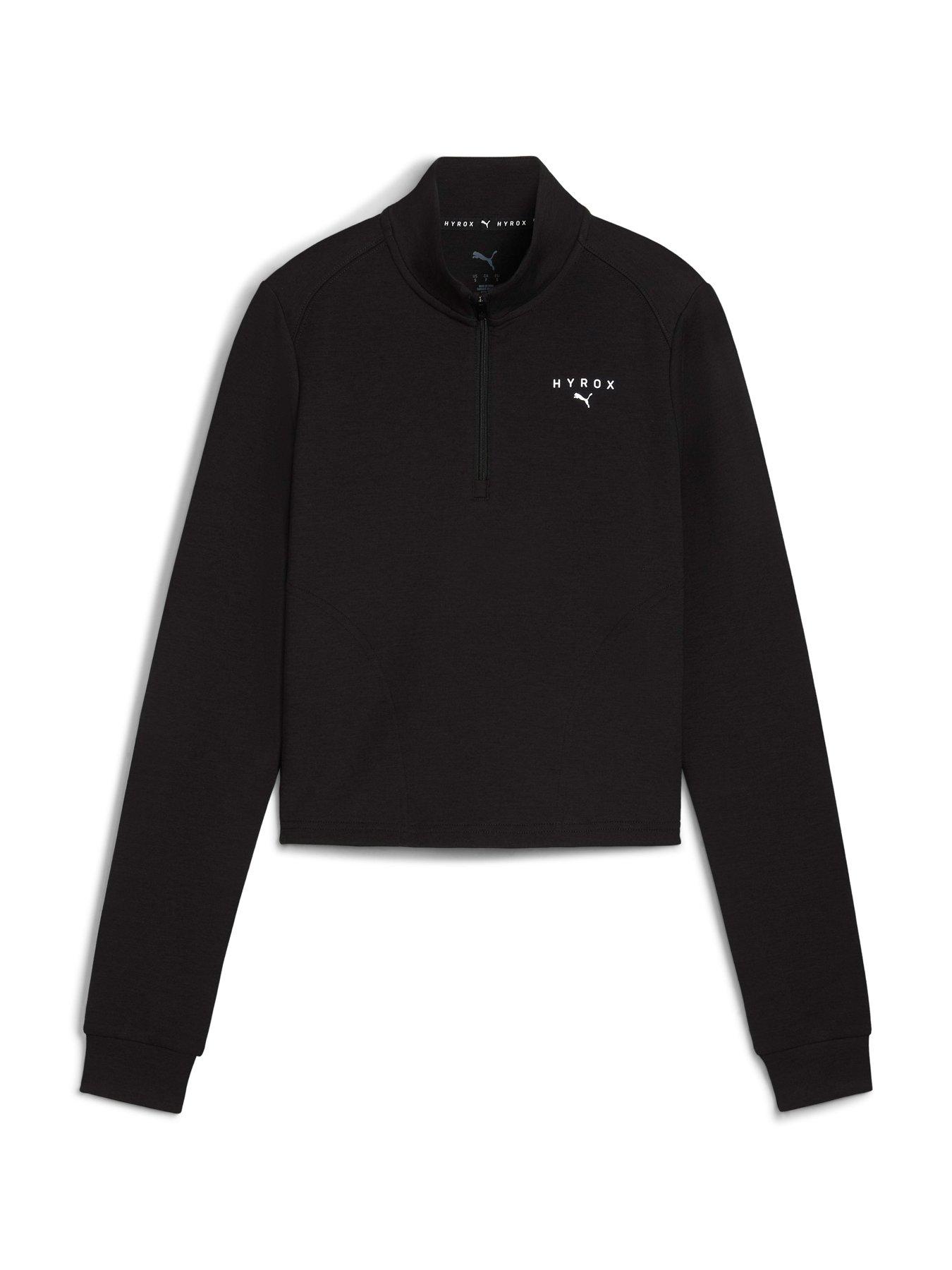 undefined Womens X Hyrox Cloudspun 1/4 Zip - Black
