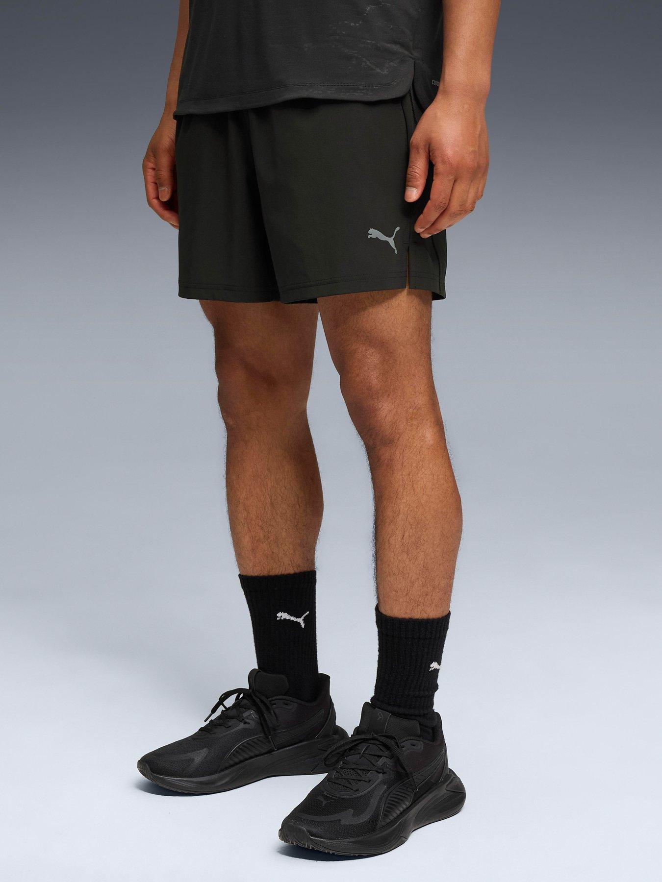 Puma Mens Training Tech Stretch Woven Shorts - Black