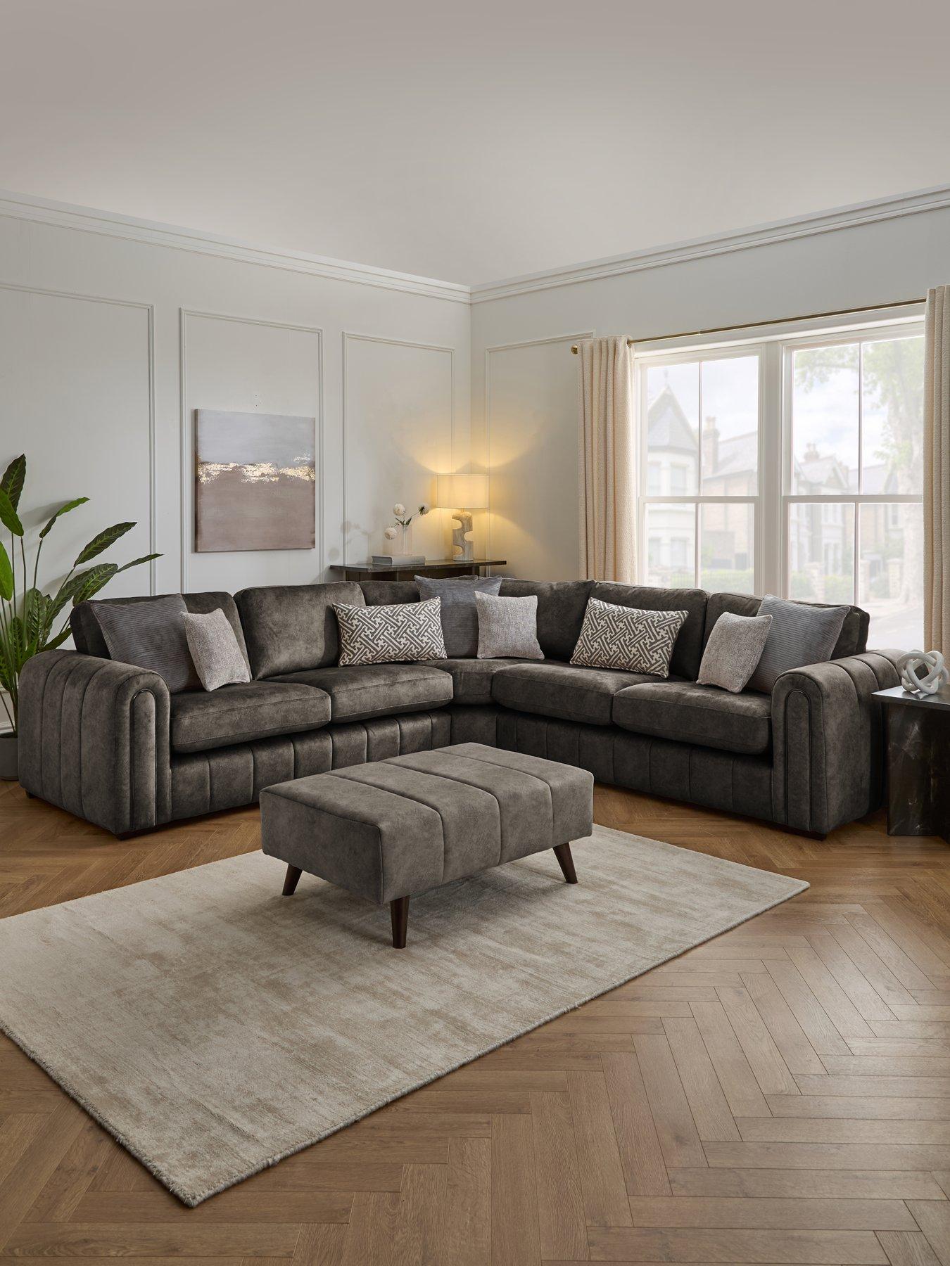 undefined Amara Corner Group with Footstool - Made to Order in the UK
