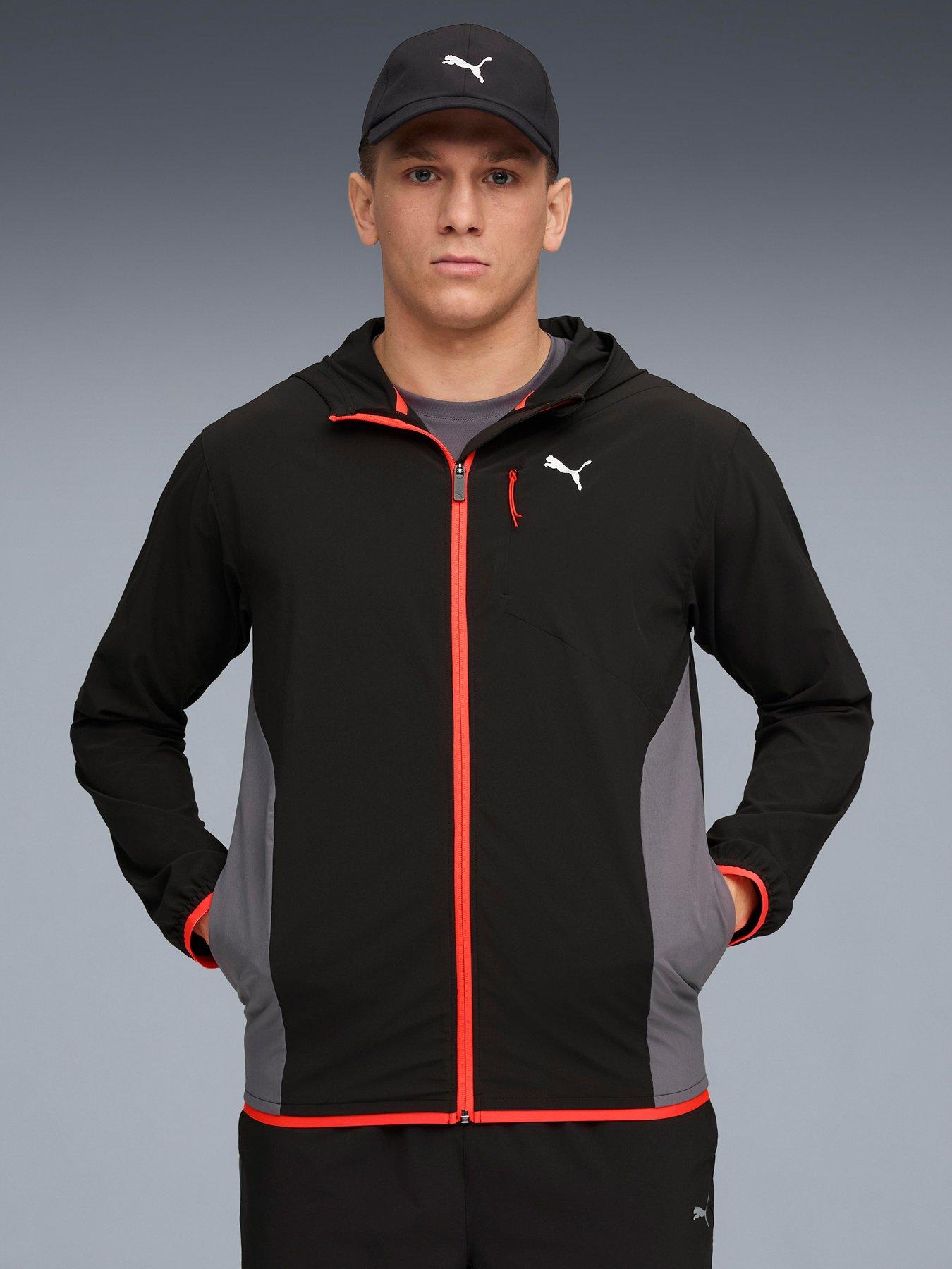 Puma Mens Training Flex Stretch Woven Jacket - Black