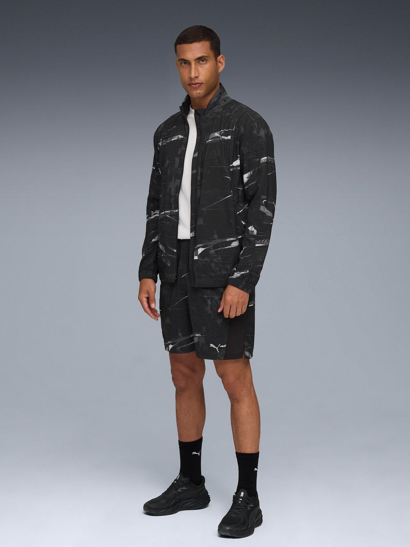Image 3 of 6 of Puma Mens Running Velocity Printed Jacket - Black