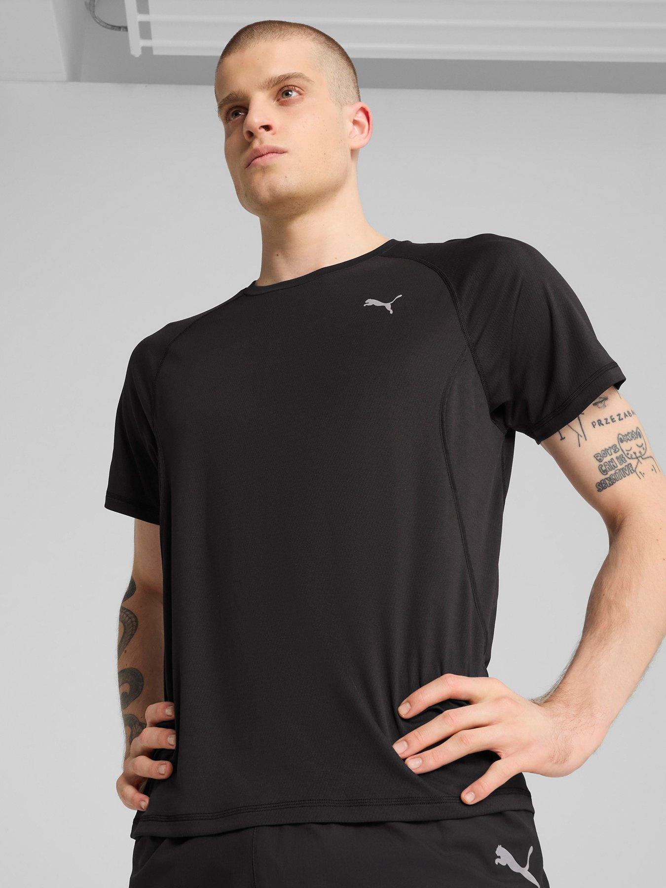 undefined Mens Running Velocity T-Shirt - Black