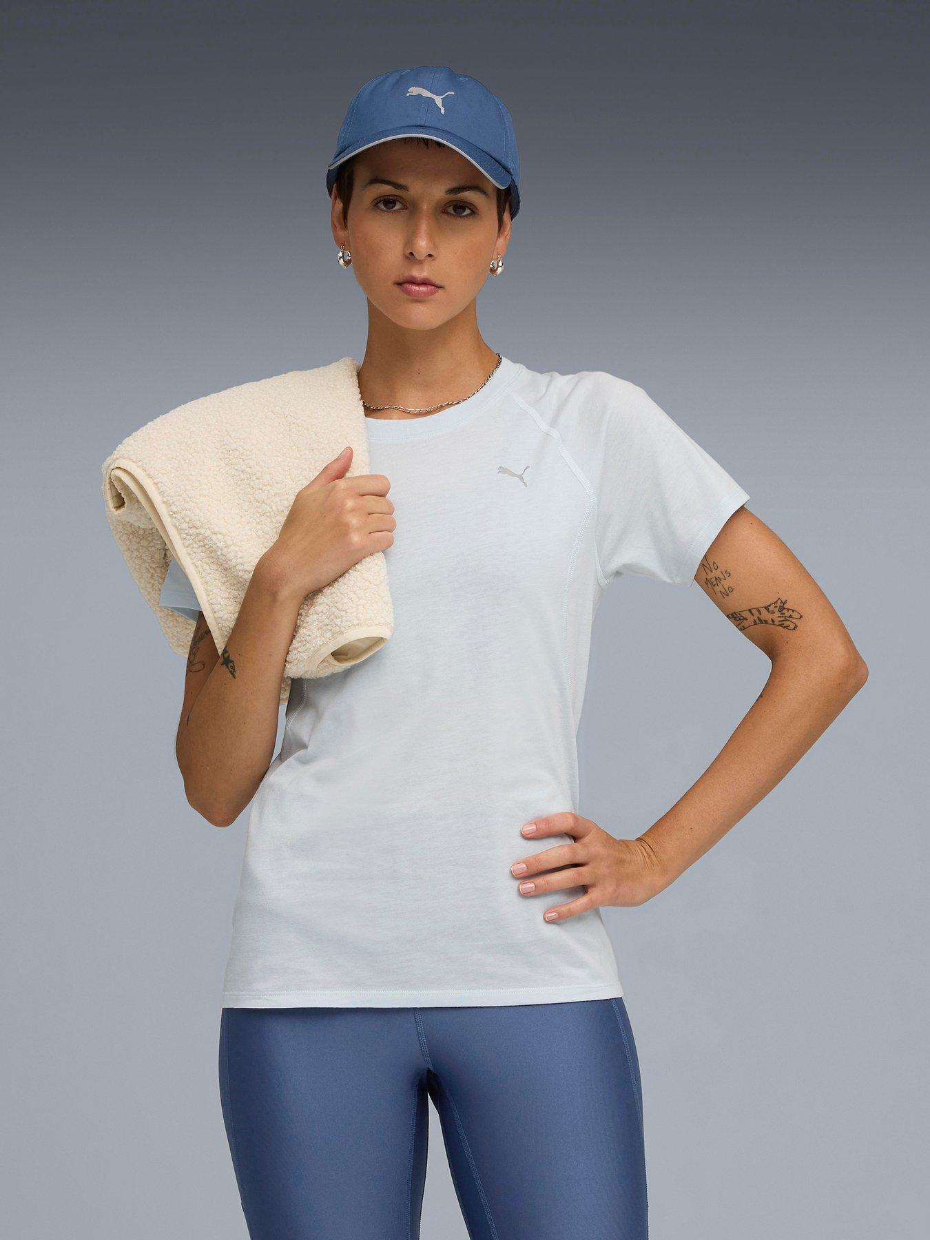 undefined Womens Running Velocity T-Shirt - Blue