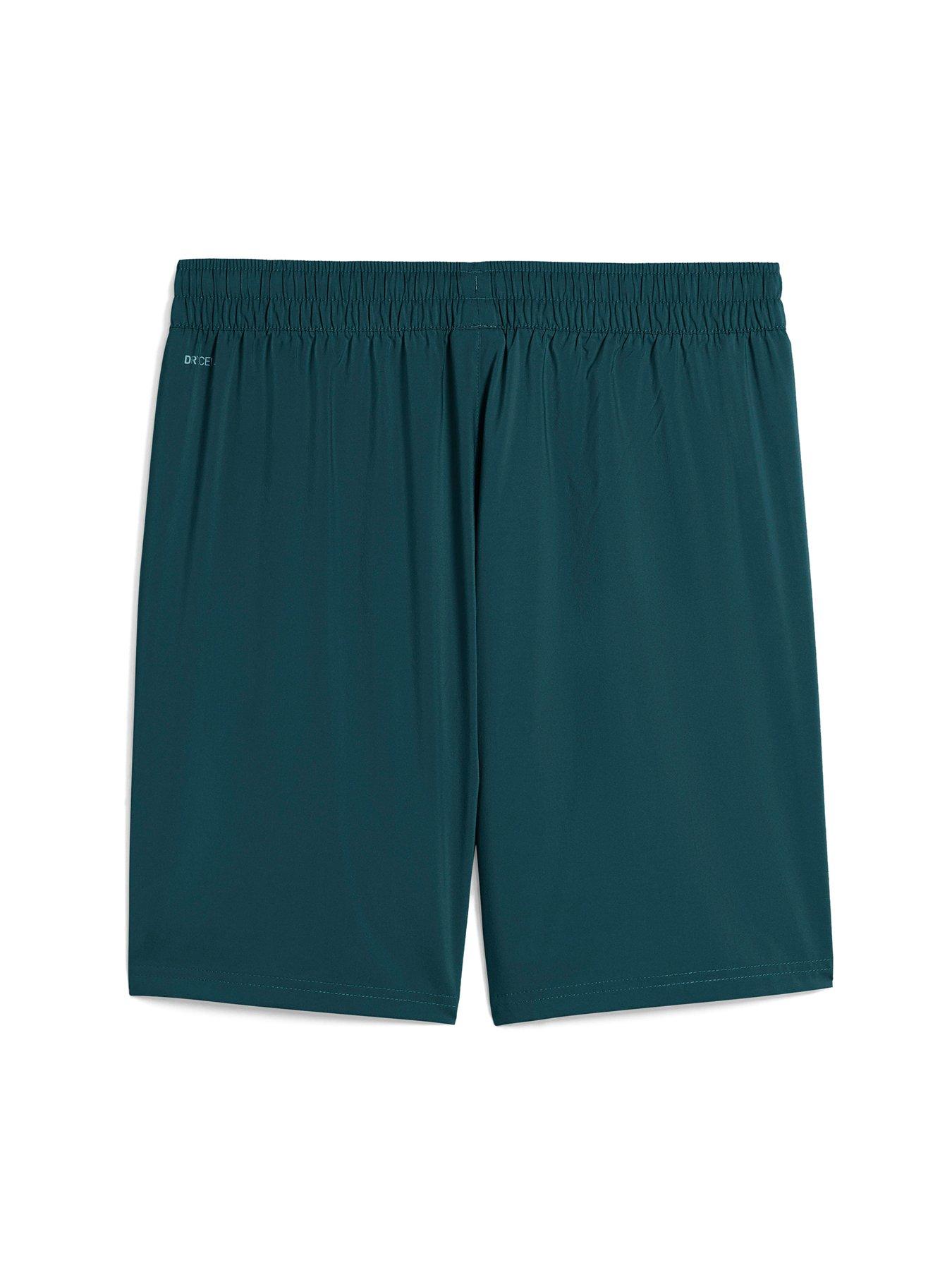  image of puma-mens-training-essentials-7inch-woven-shorts-green