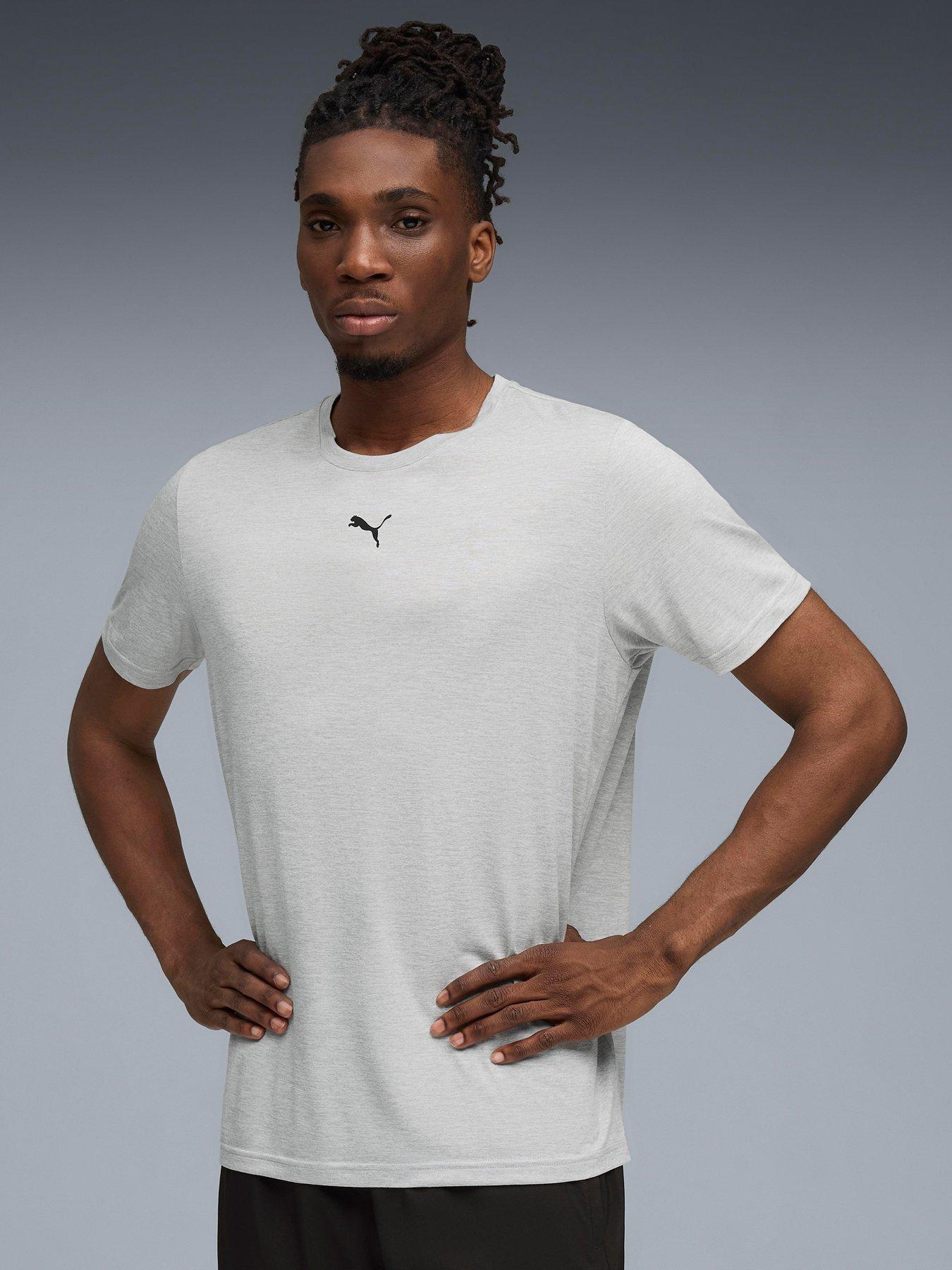 undefined Mens Training Essentials Heather Cat T-Shirt - Grey