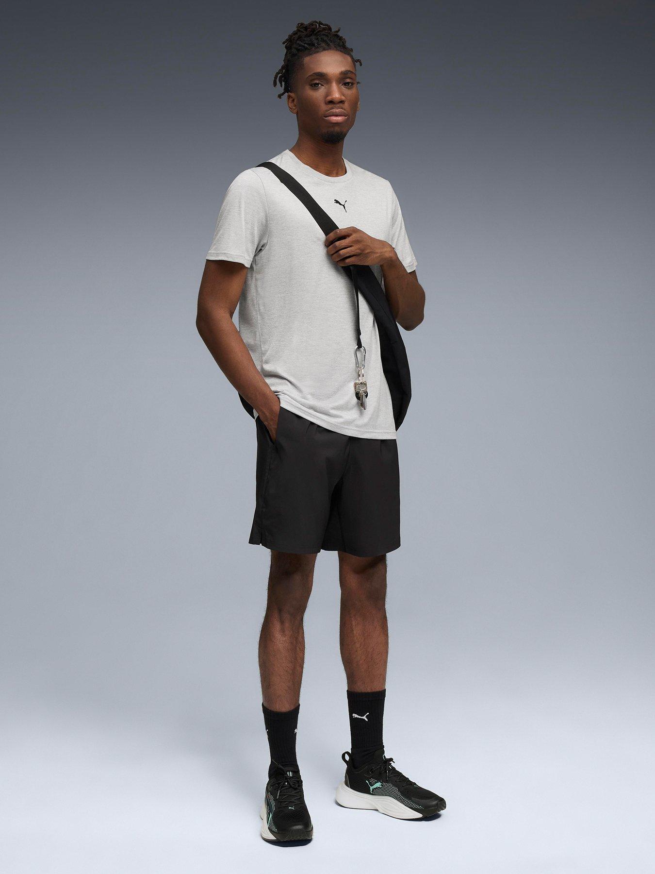 Image 3 of 5 of Puma Mens Training Essentials Heather Cat T-Shirt - Grey