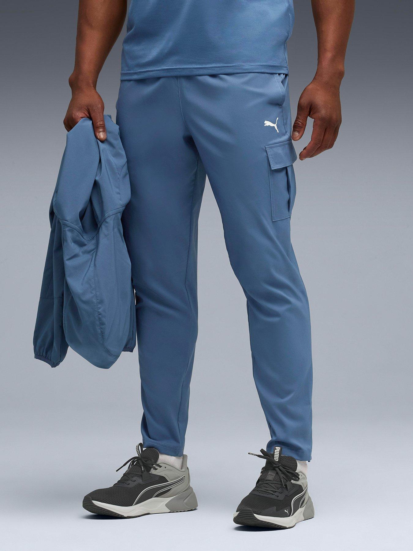 undefined Mens Training Tech Woven Cargo Pants - Blue