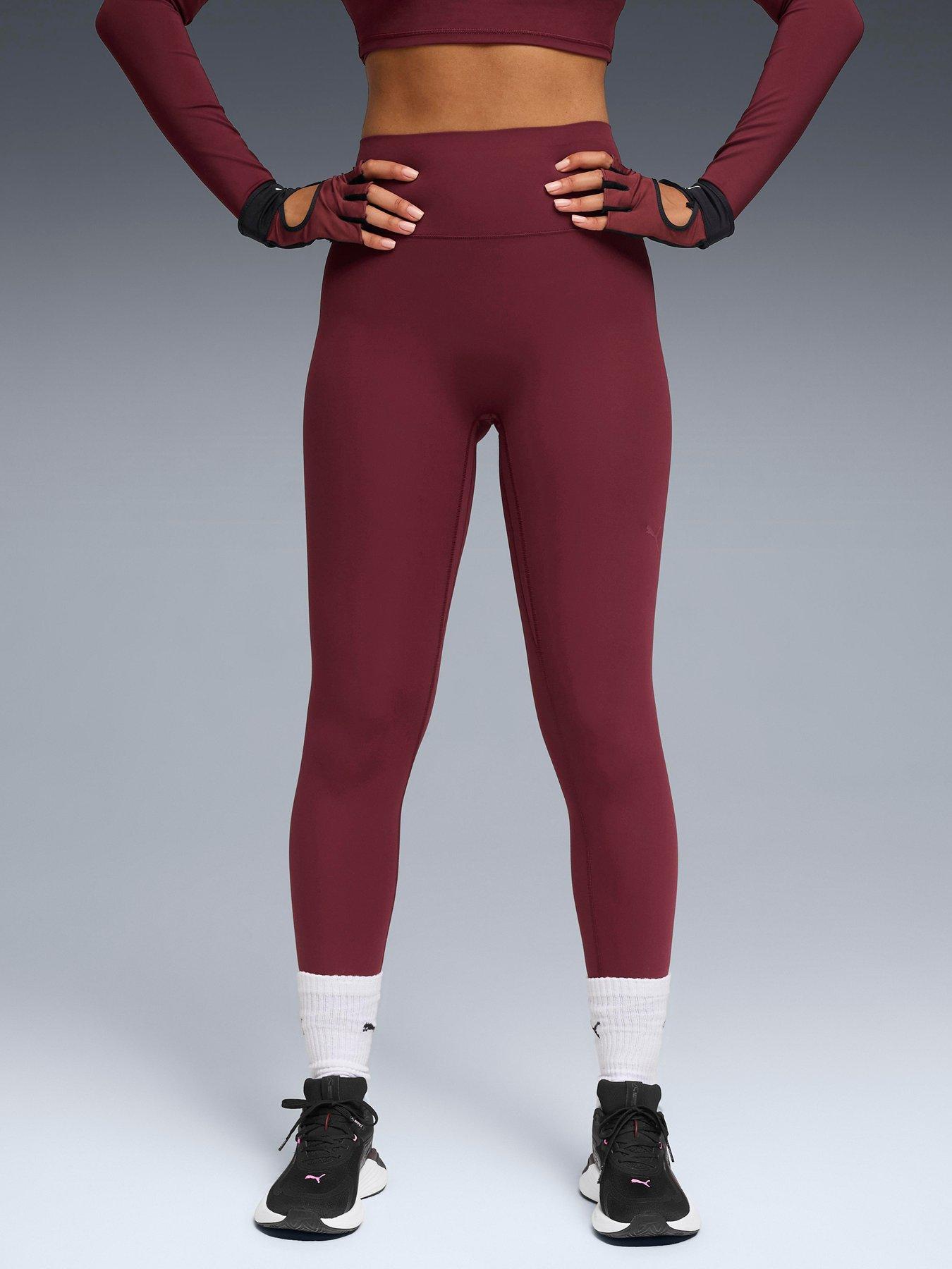 Image 1 of 5 of Puma Womens Training Shapeluxe 7/8 Tights - Burgundy
