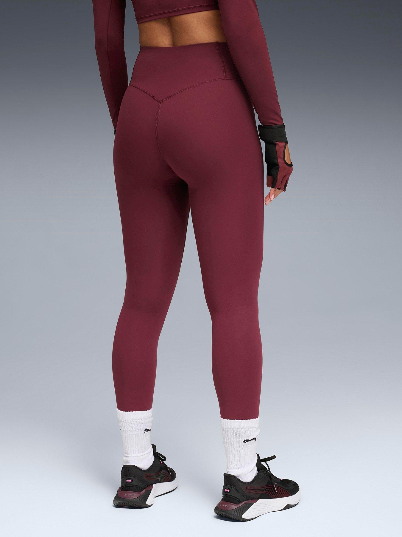 Image 2 of 5 of Puma Womens Training Shapeluxe 7/8 Tights - Burgundy