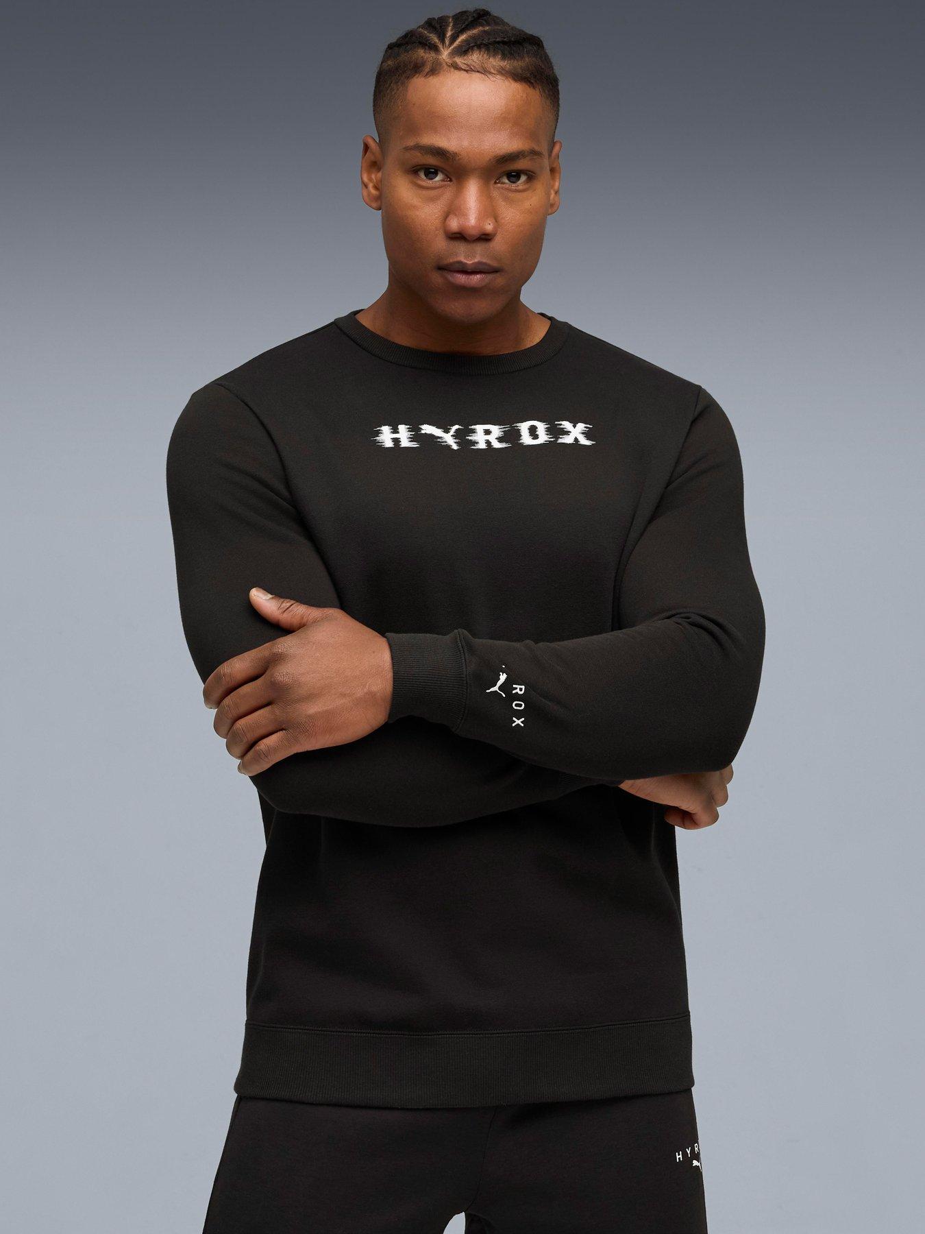 Puma Mens Puma X Hyrox Heavyweight Crewneck - Black