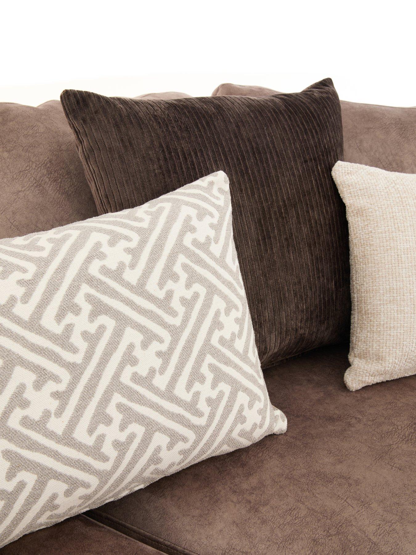 Image 7 of 7 of Very Home Amara Rh Double Arm Corner W Footstool