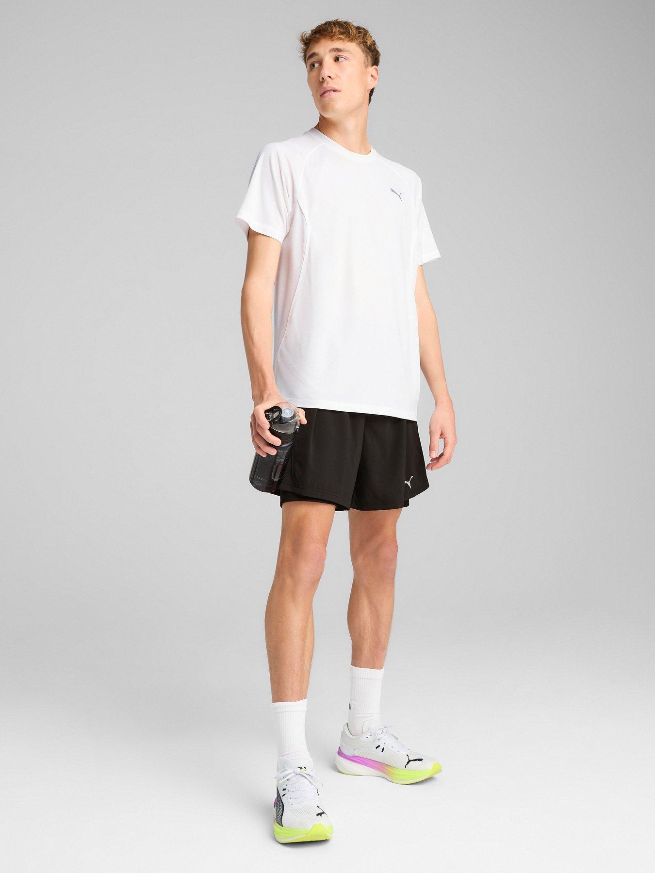 undefined Mens Running Velocity T-Shirt - White
