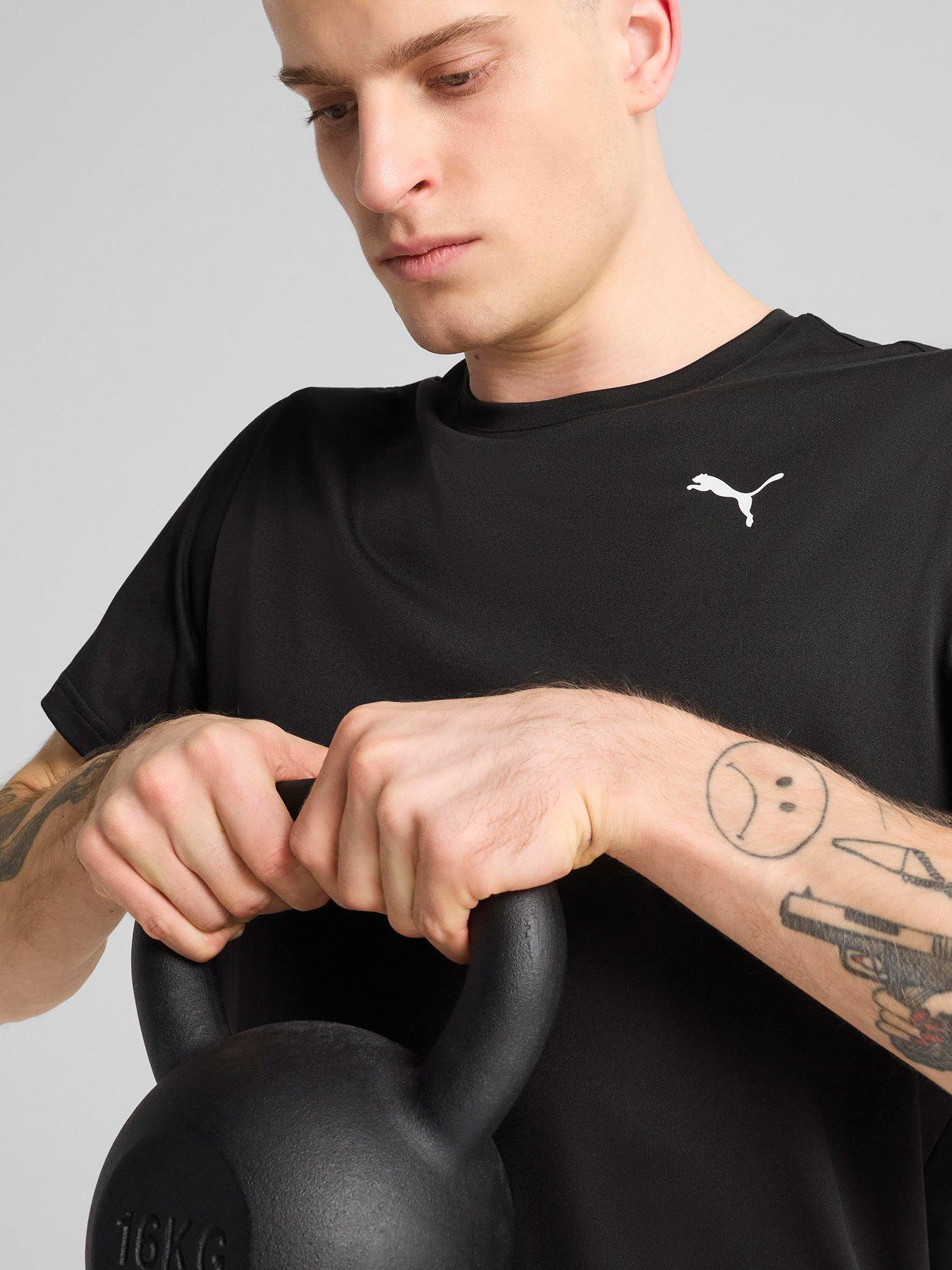  image of puma-mens-training-essentials-solid-cat-t-shirt--black