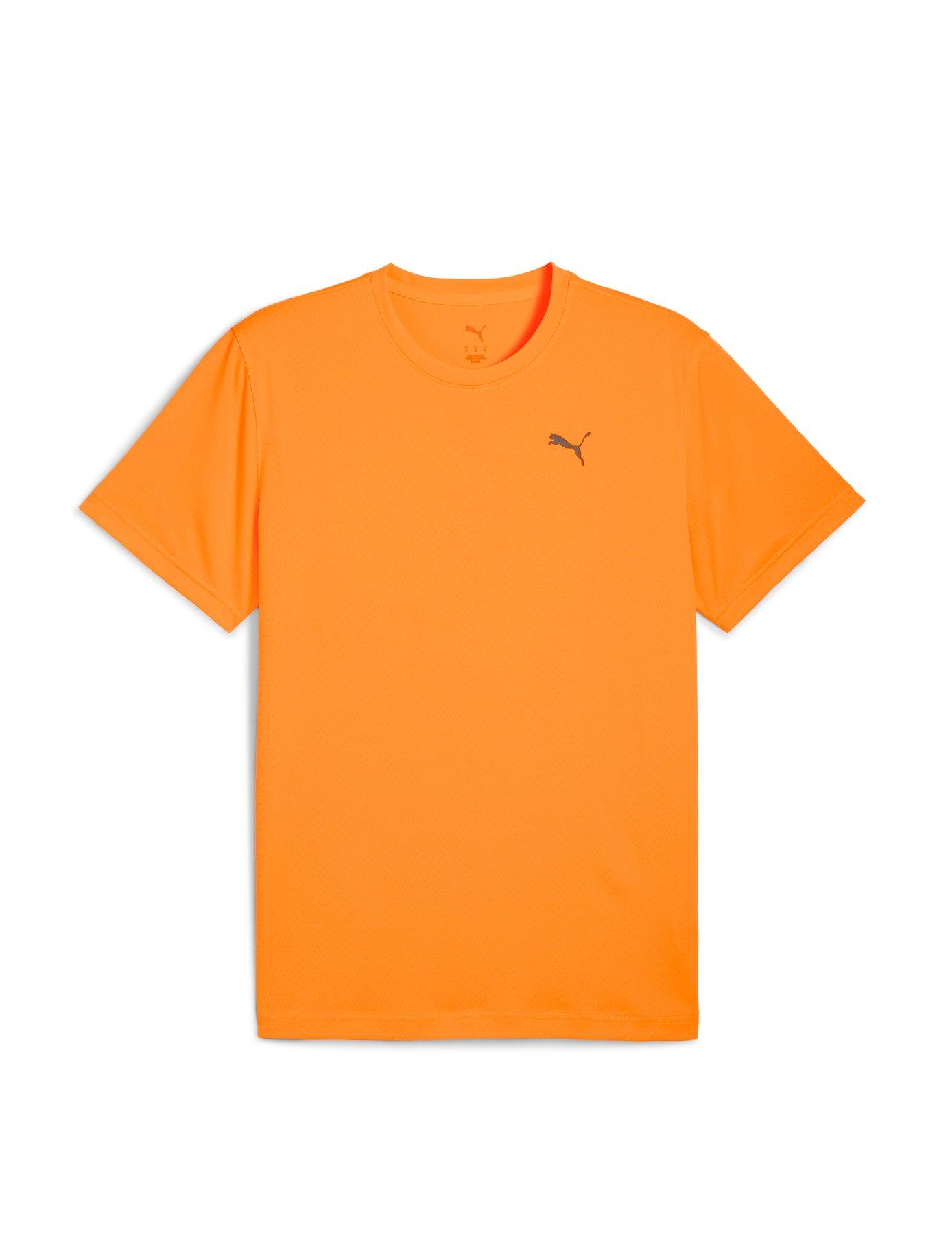 Puma Mens Running Graphics Running Faster T-Shirt - Orange
