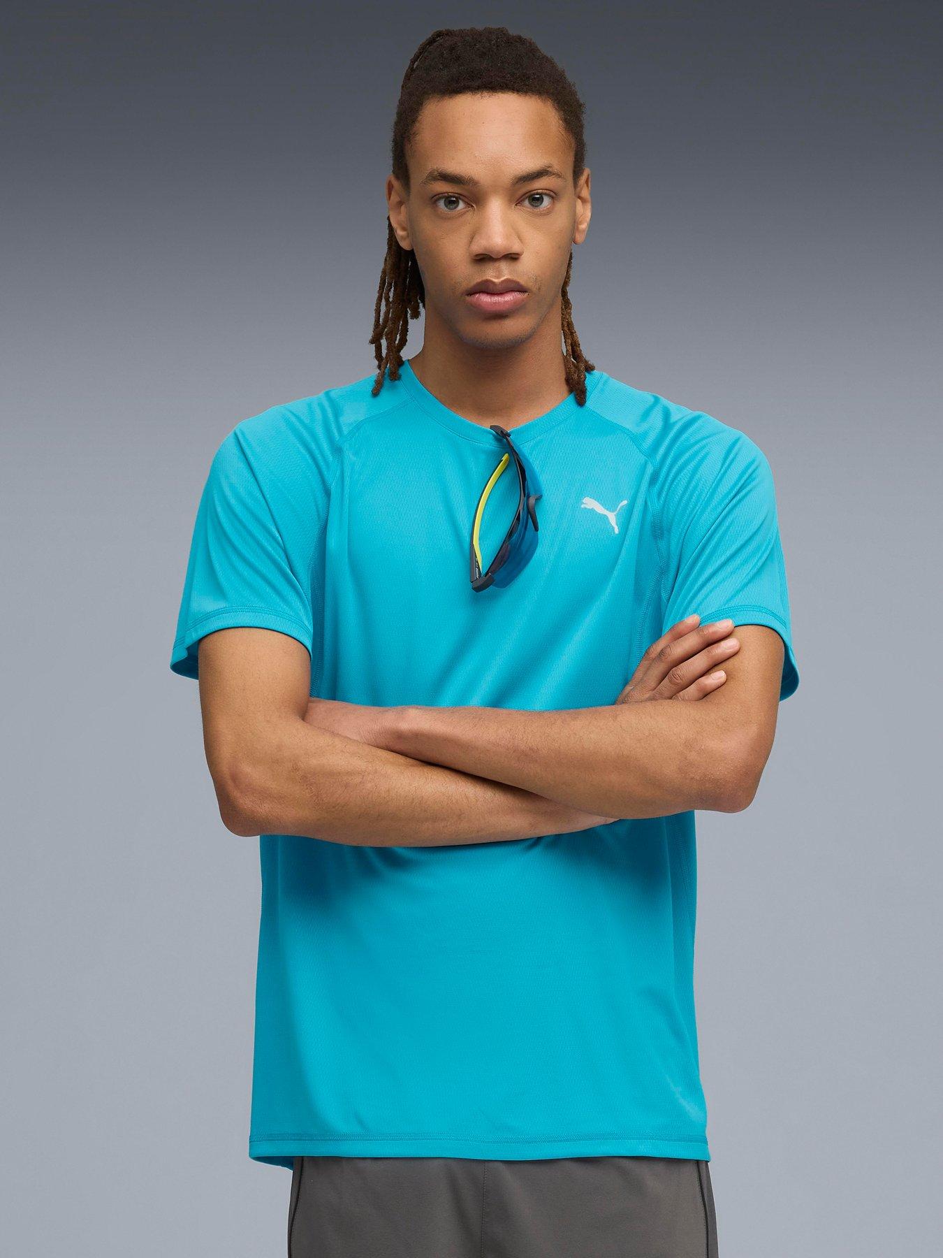 undefined Mens Running Velocity T-Shirt - Blue