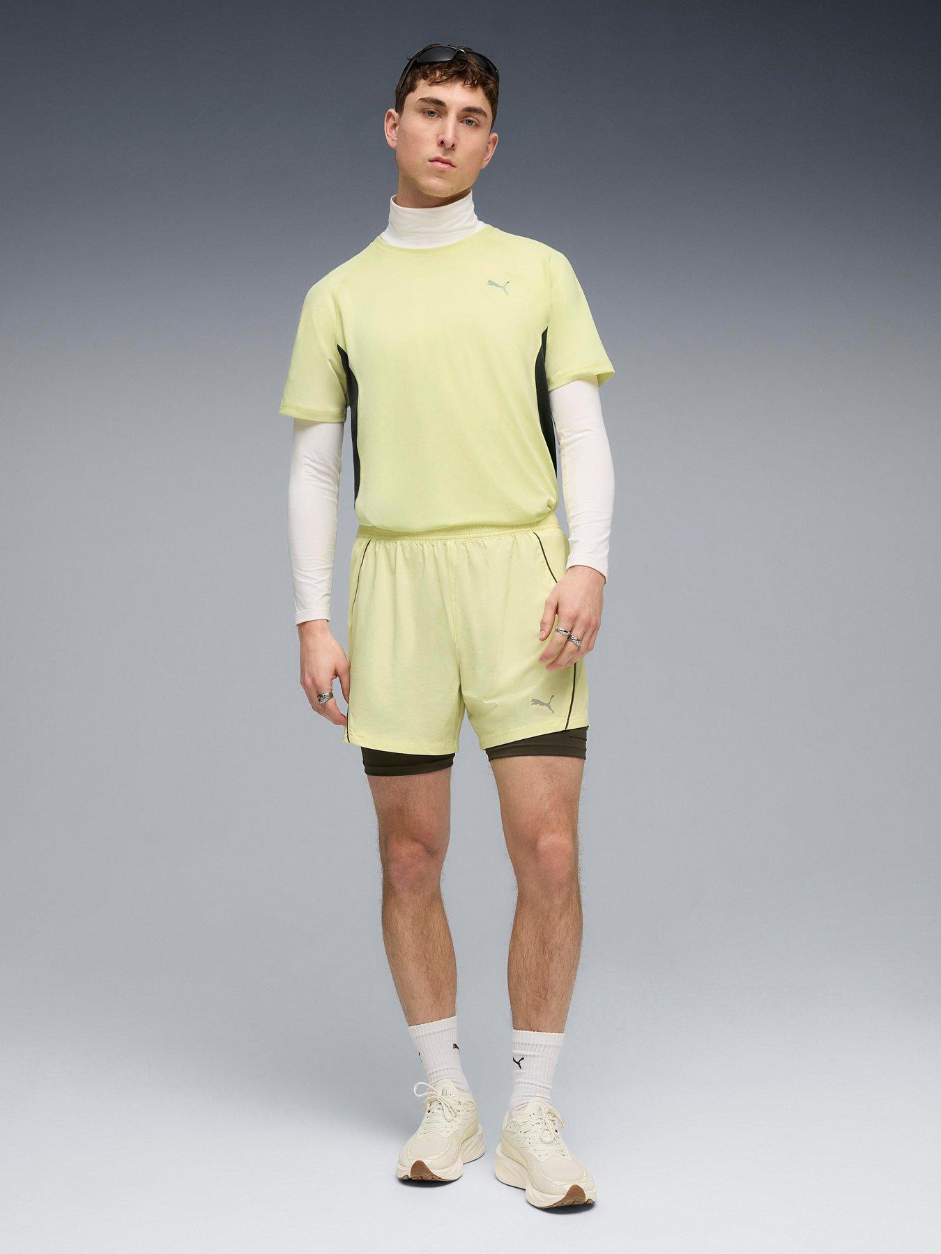 Image 3 of 5 of Puma Mens Running Velocity T-Shirt - Yellow