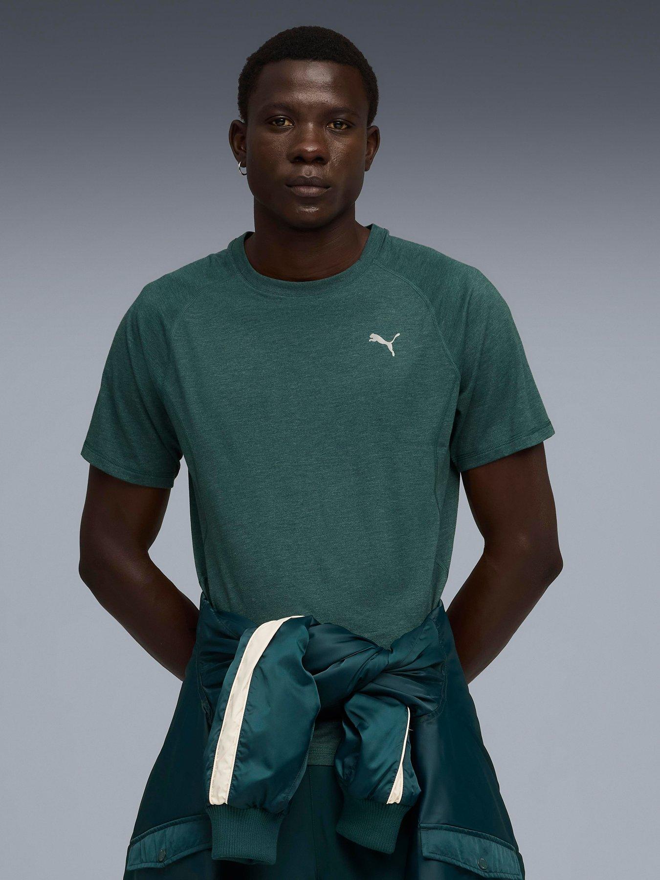 Image 1 of 5 of Puma Mens Running Velocity T-Shirt - Green