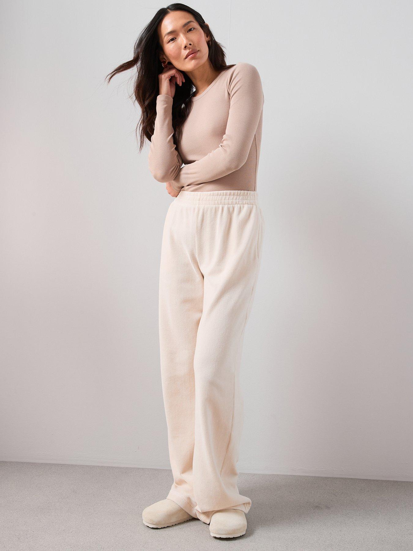  image of the-very-collection-rib-crew-neck-long-sleeves-brown