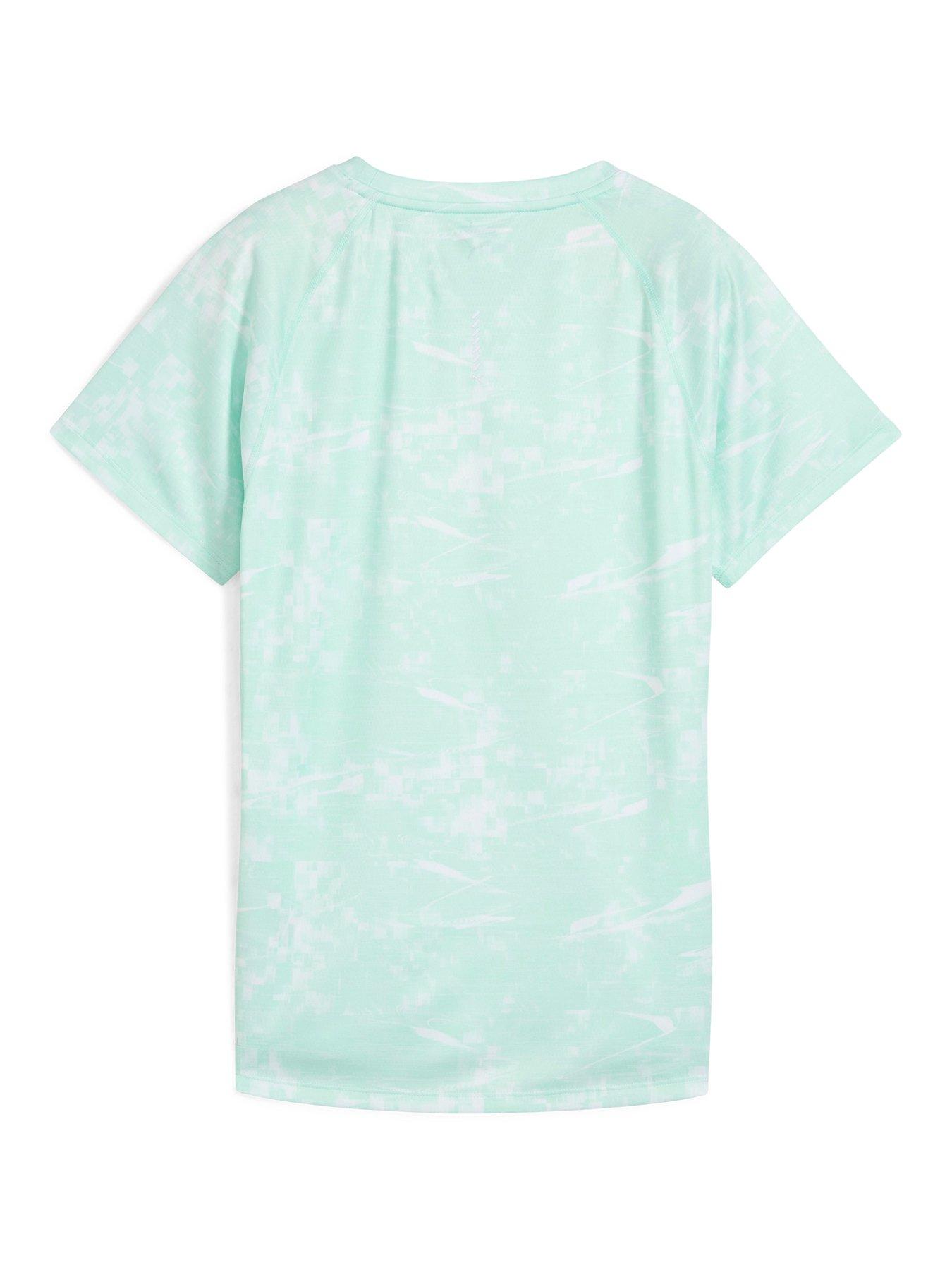 Image 5 of 5 of Puma Womens Running Velocity Printed T-Shirt - Green
