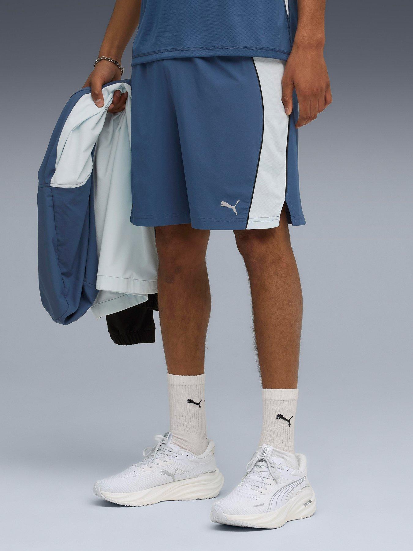 undefined Mens Running Velocity 7Inch Shorts - Blue