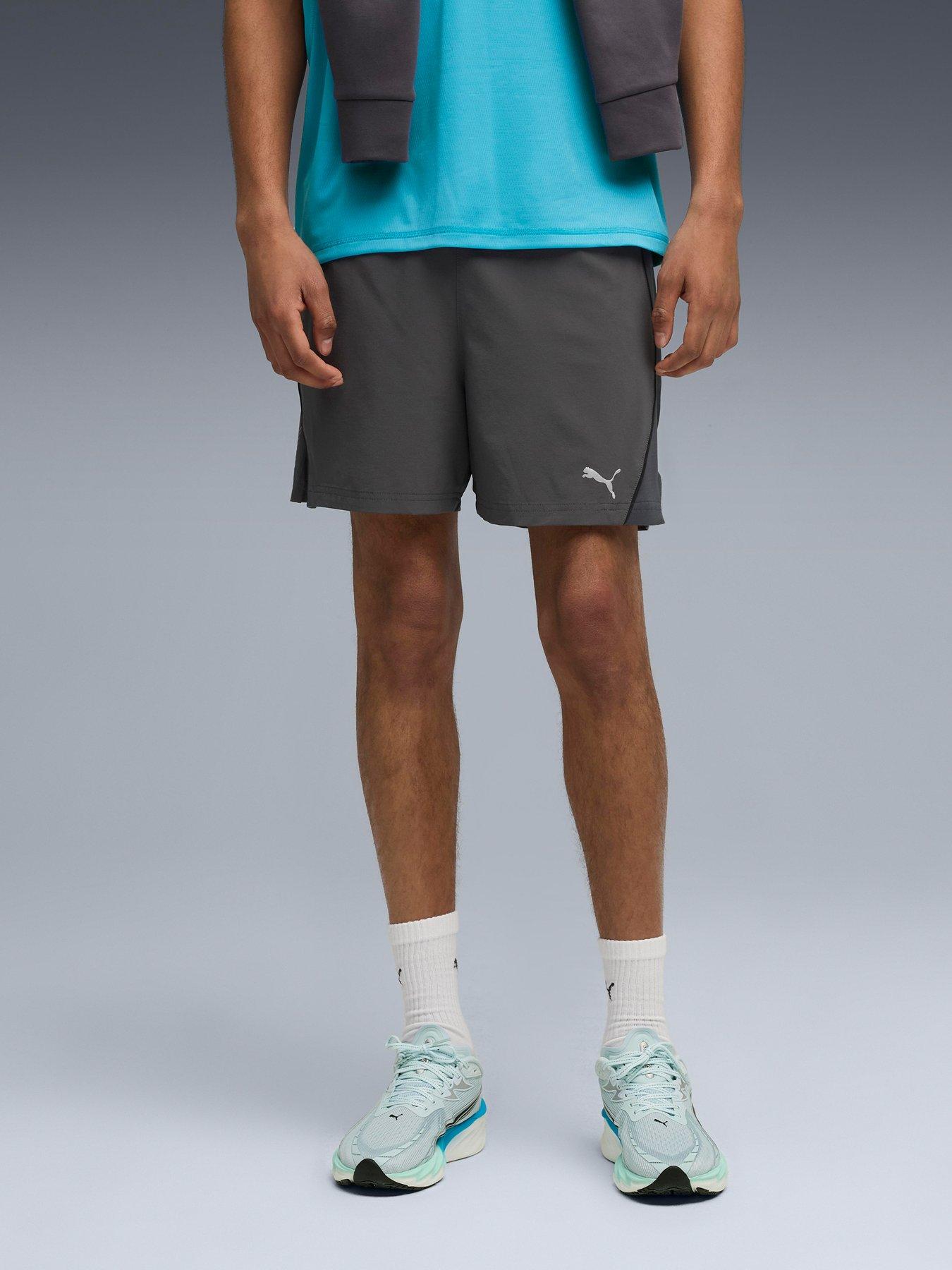 undefined Mens Running Velocity Shorts - Grey