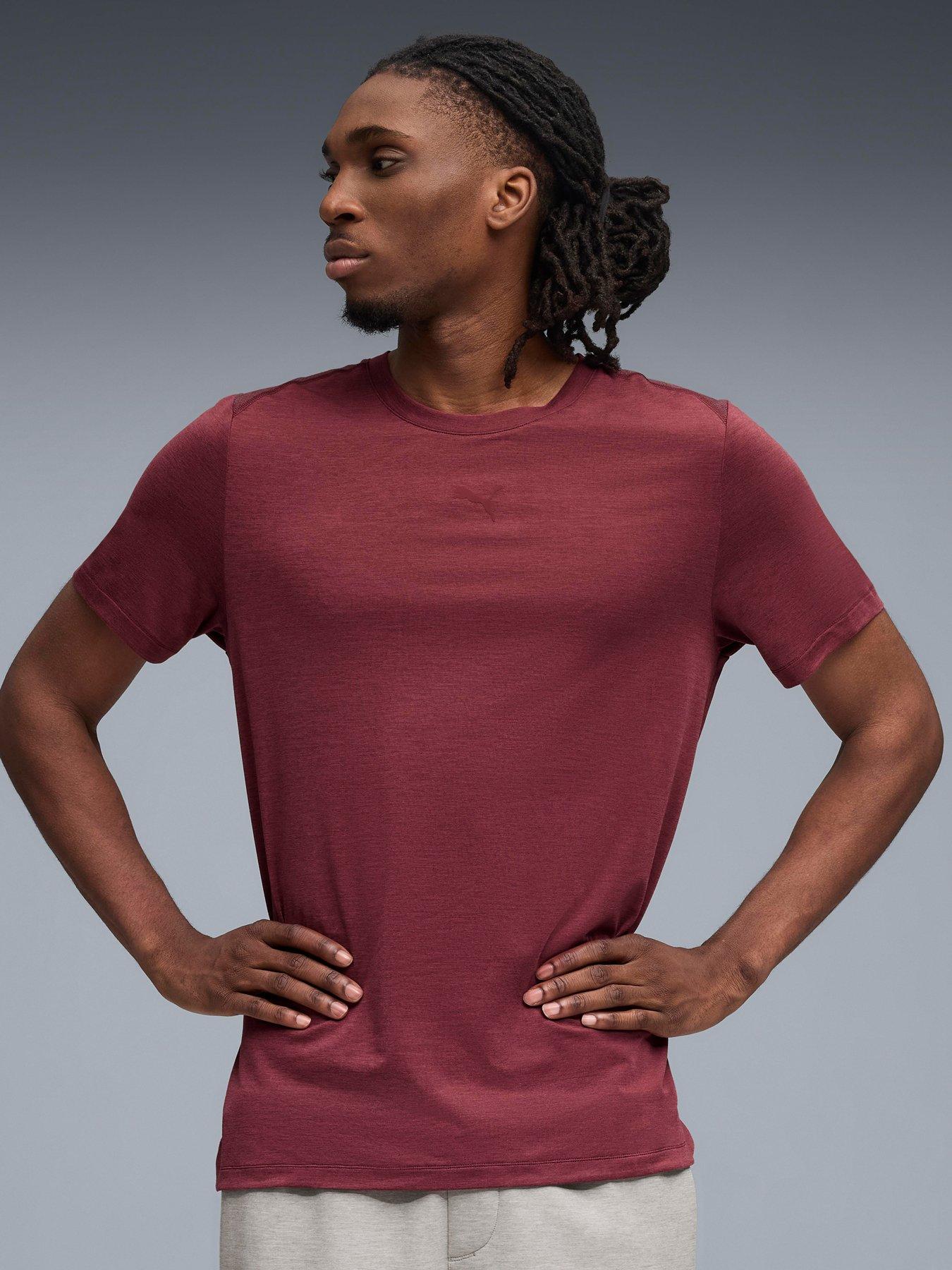 undefined Mens Training Cloudspun T-Shirt - Burgundy