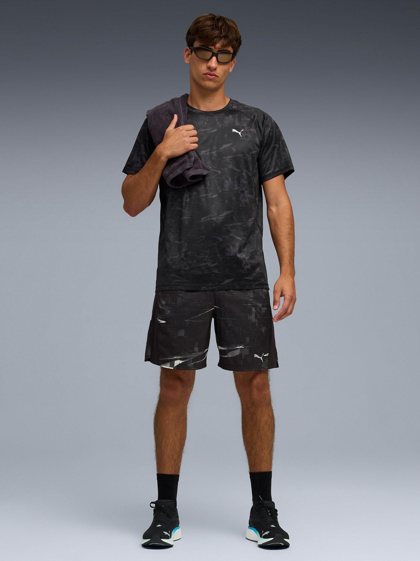 Image 3 of 6 of Puma Mens Running Velocity Printed T-Shirt - Black