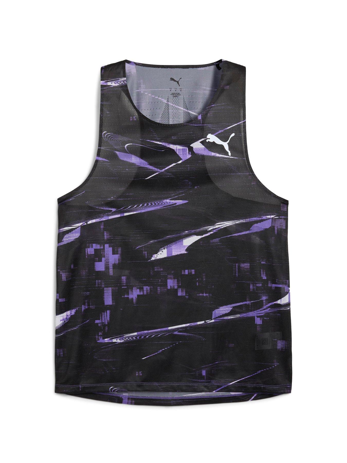 Image 4 of 5 of Puma Mens Running Raceday Ultraspun Printed Singlet - Purple