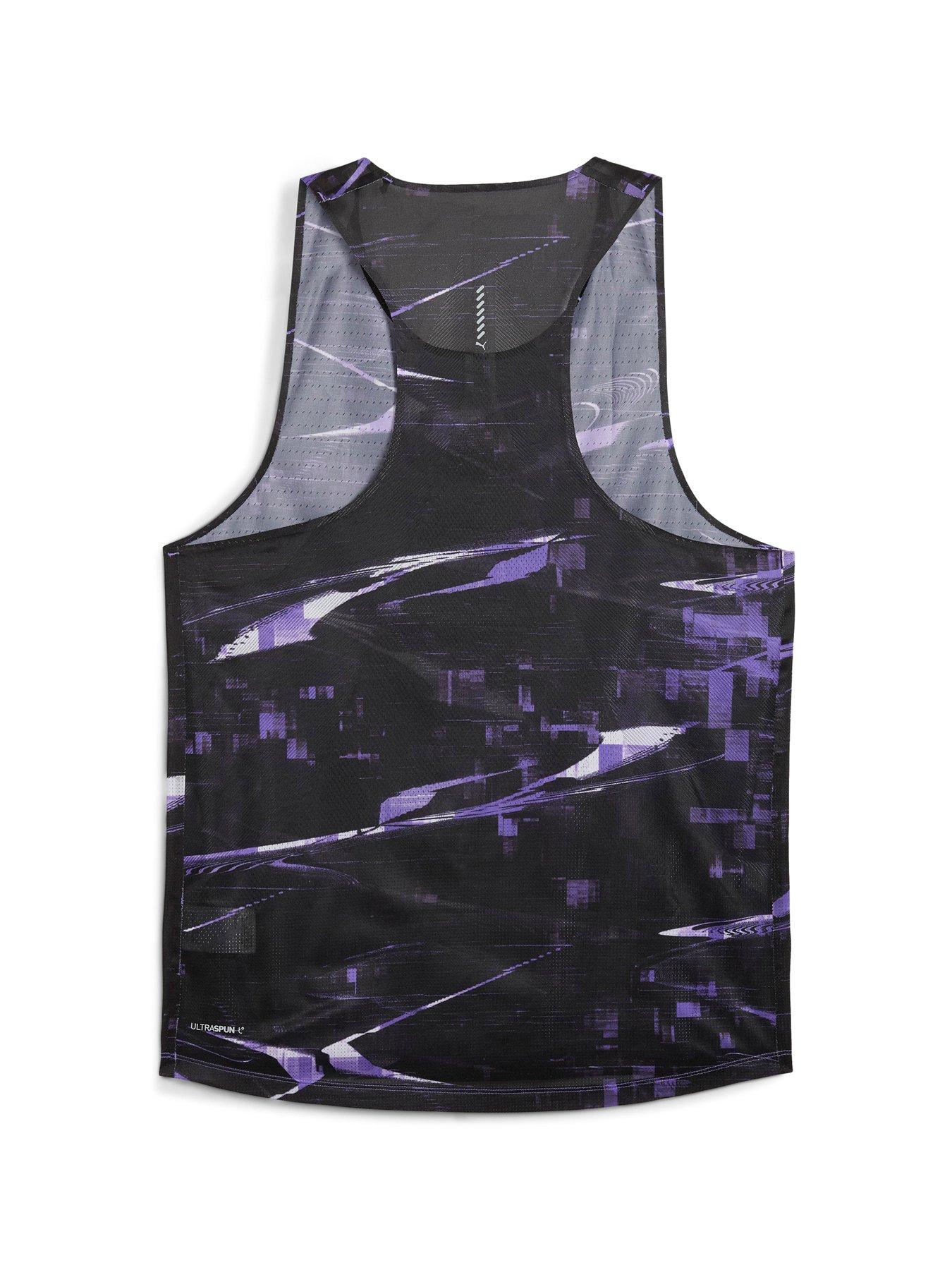 Image 5 of 5 of Puma Mens Running Raceday Ultraspun Printed Singlet - Purple