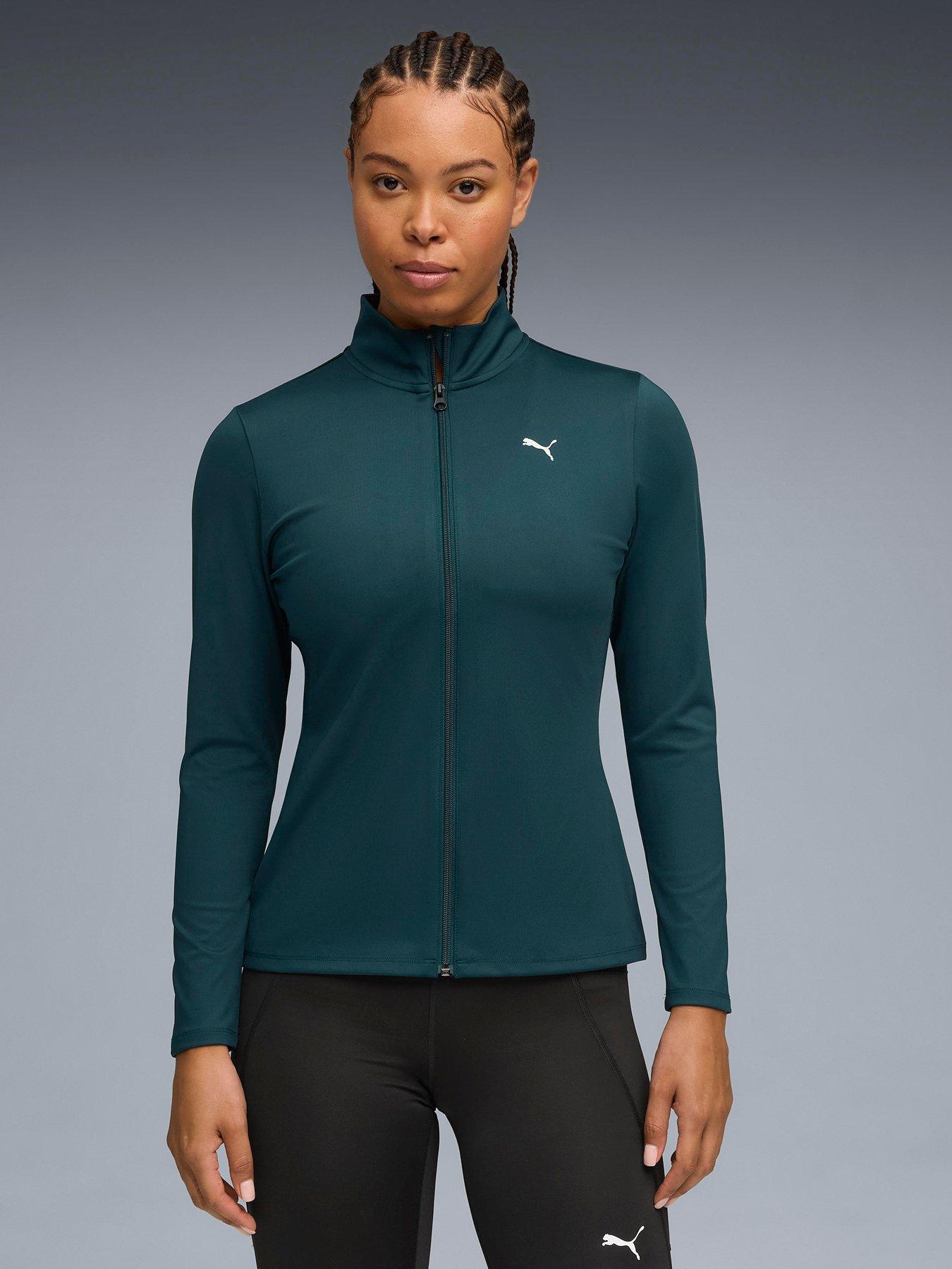 Puma Womens Training Strong Full Zip Jacket - Green