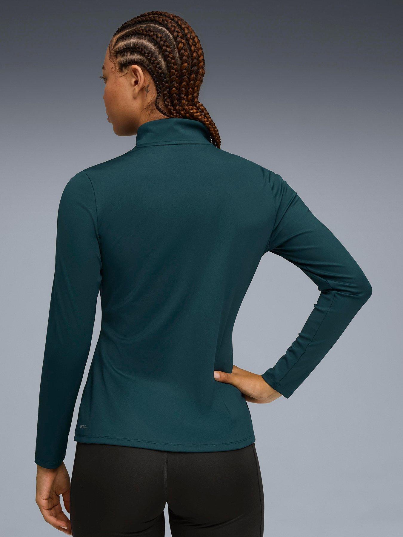  image of puma-womens-training-strong-full-zip-jacket-green