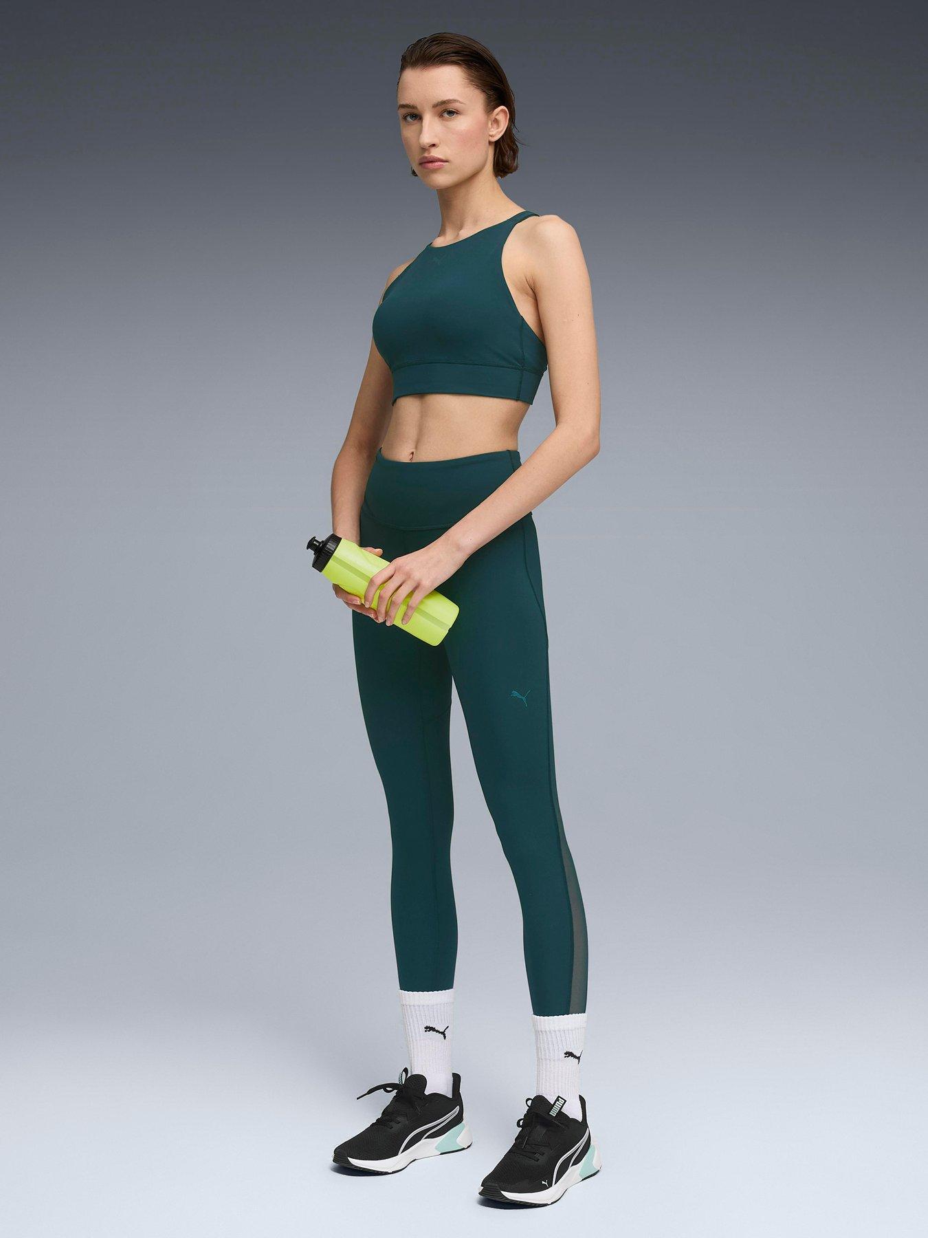 puma-womens-training-shapeluxe-high-neck-bra-green