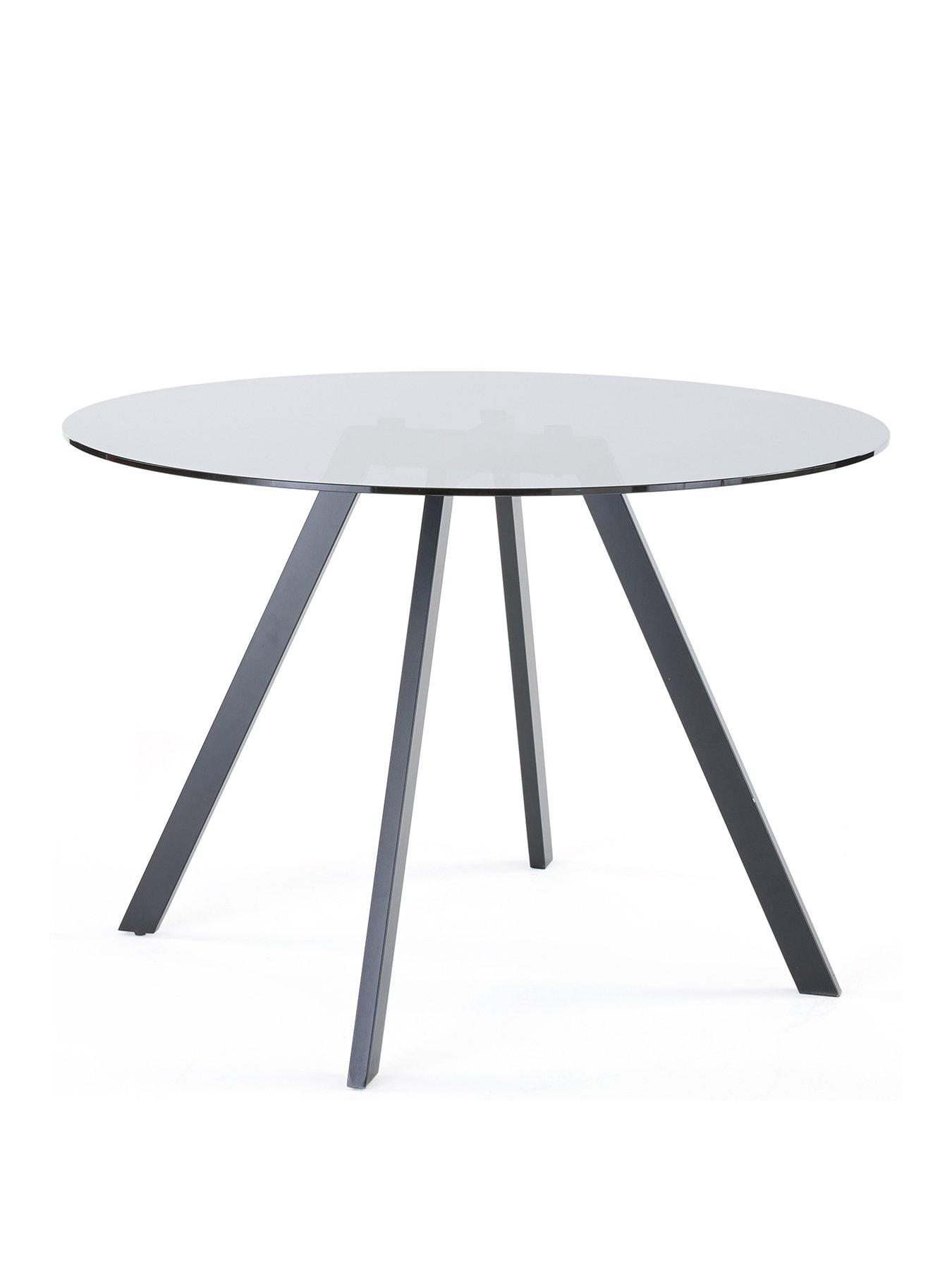 Image 3 of 6 of Very Home Marlow 130cm Round Dining Table & 6 Marlow Burgundy Chairs