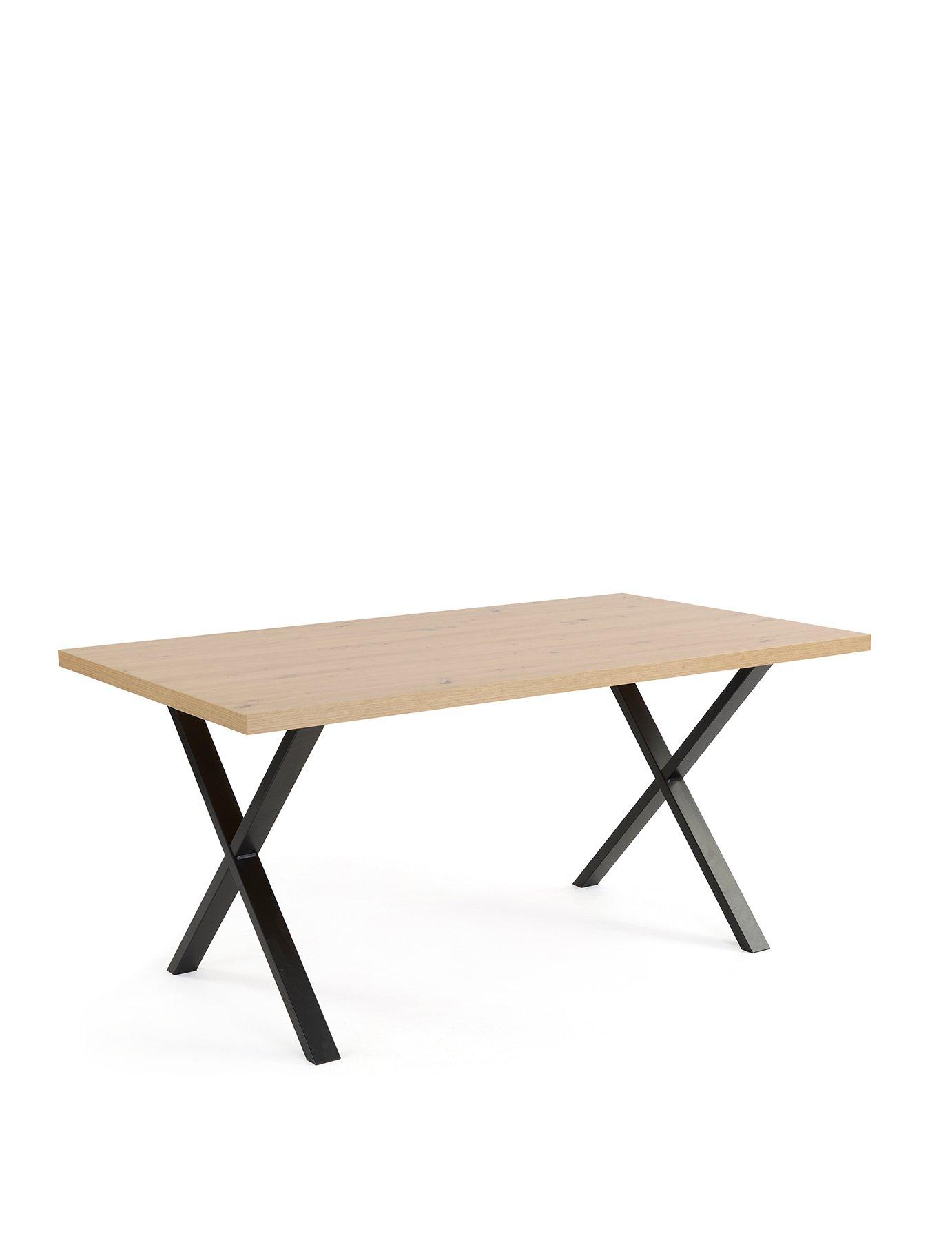 Image 3 of 7 of Very Home Mateo 160cm Dining Table &amp; 4 Lucia Charcoal Chairs