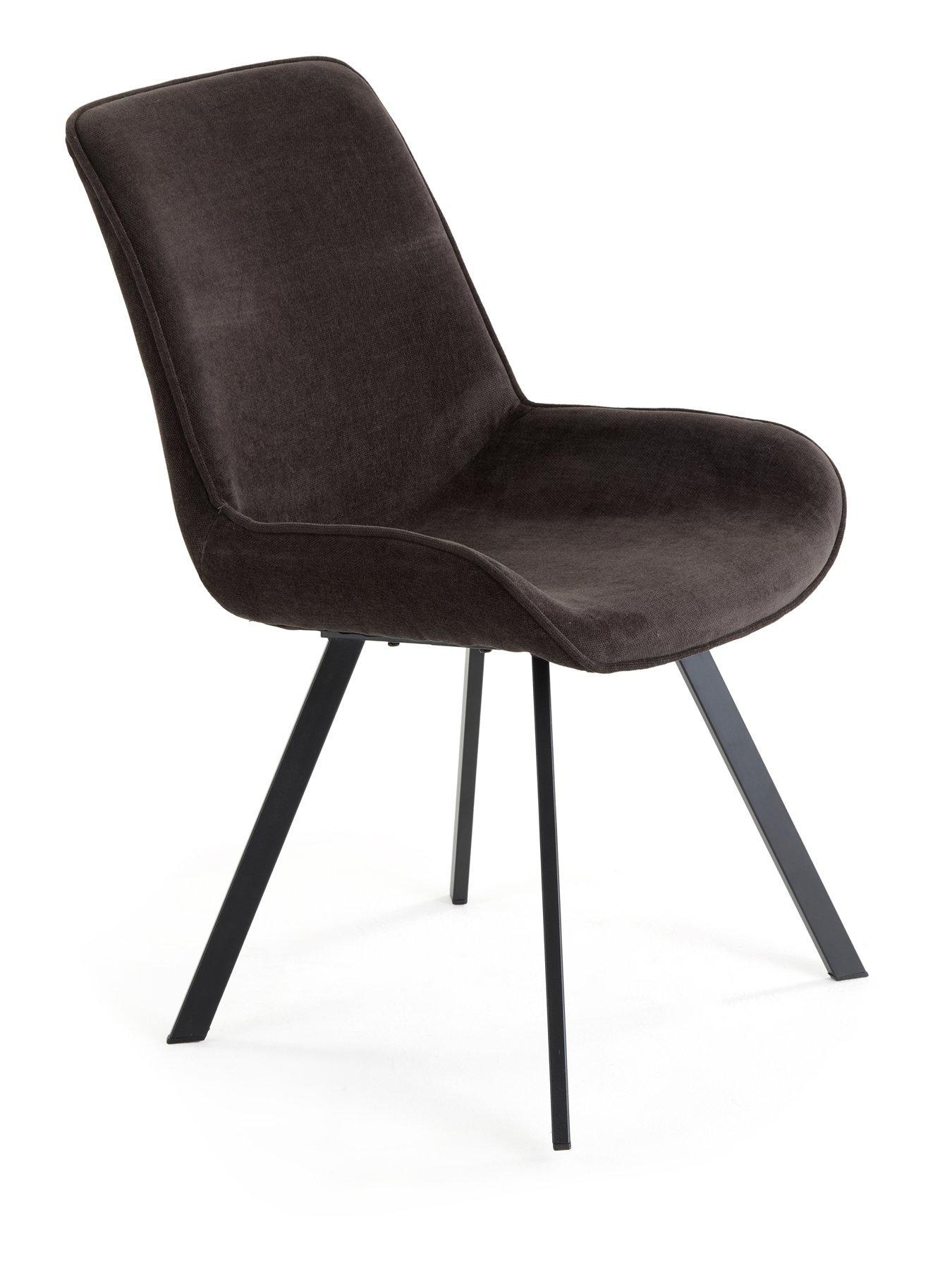 Image 4 of 7 of Very Home Mateo 160cm Dining Table &amp; 6 Lucia Charcoal Chairs