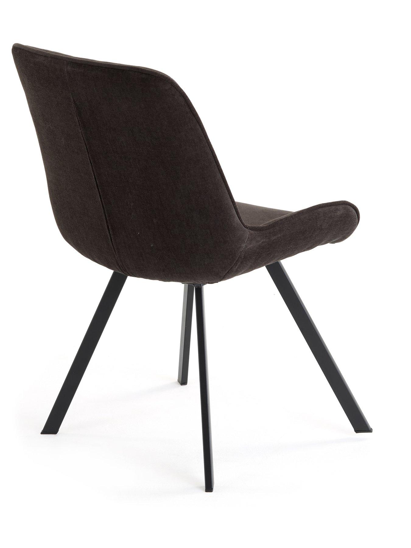 Image 5 of 7 of Very Home Mateo 160cm Dining Table &amp; 6 Lucia Charcoal Chairs