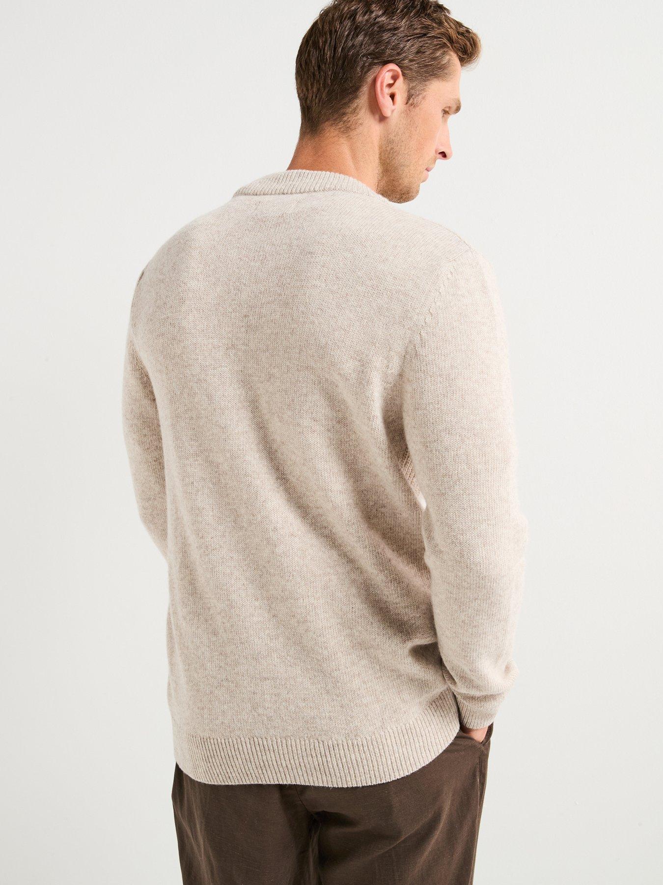  image of barbour-mainland-knitted-cardigan-cream