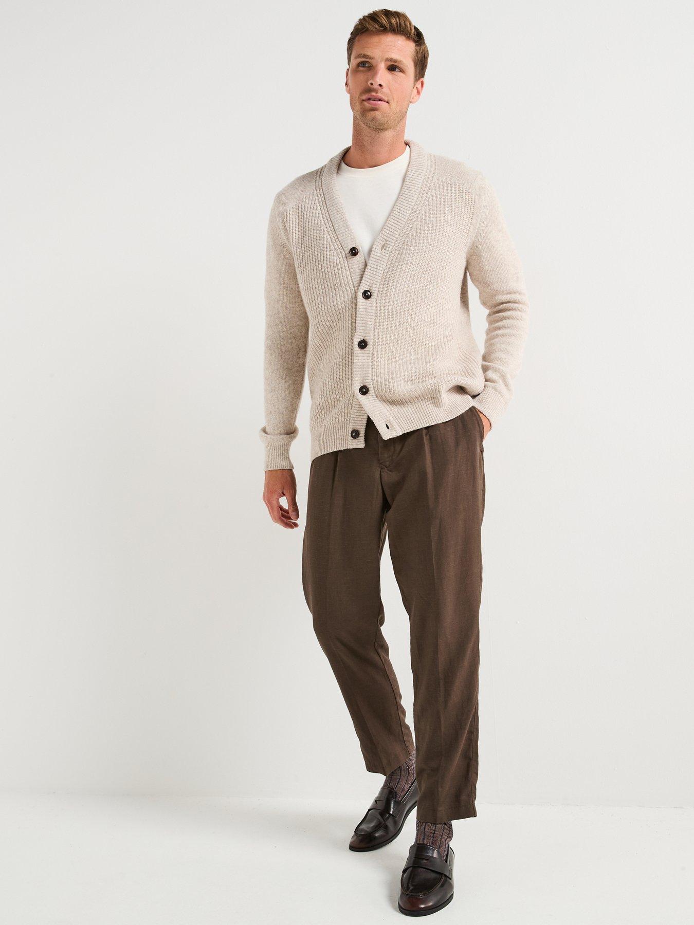  image of barbour-mainland-knitted-cardigan-cream