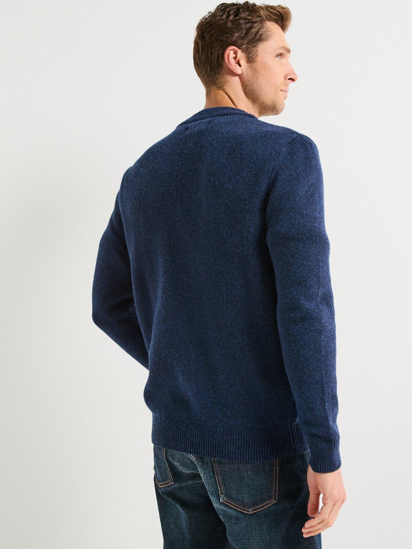 Image 2 of 6 of Barbour Mainland Knitted Cardigan- Navy