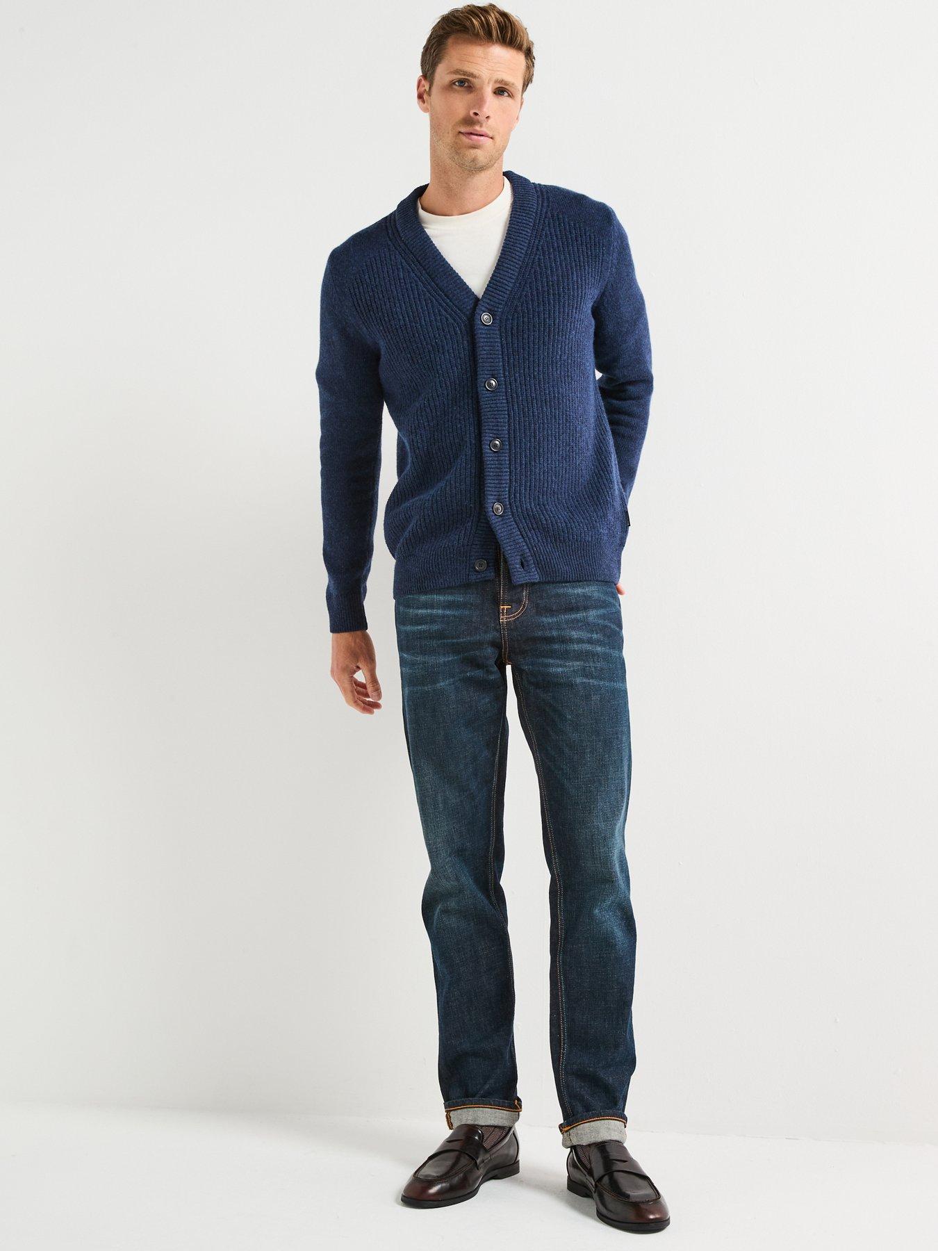 Image 3 of 6 of Barbour Mainland Knitted Cardigan- Navy
