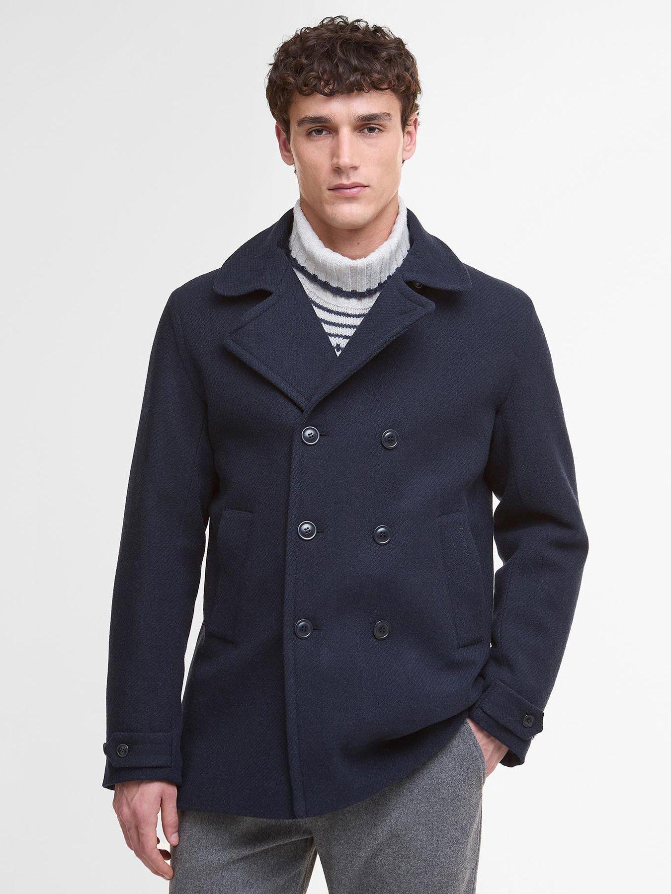 undefined Newfield Wool Peacoat - Navy