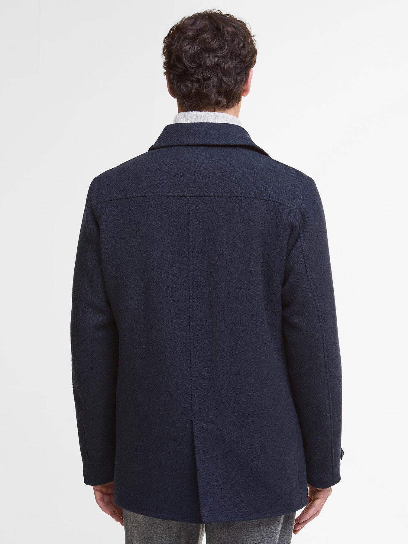 Image 2 of 6 of Barbour Newfield Wool Peacoat - Navy