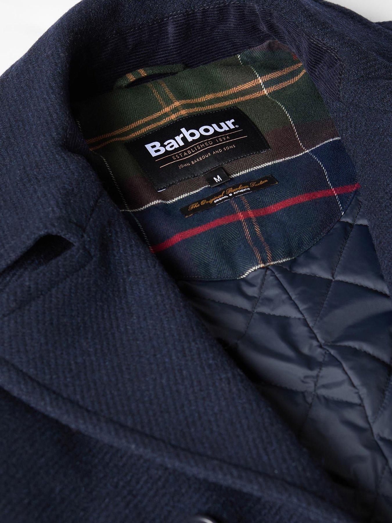 Image 5 of 6 of Barbour Newfield Wool Peacoat - Navy