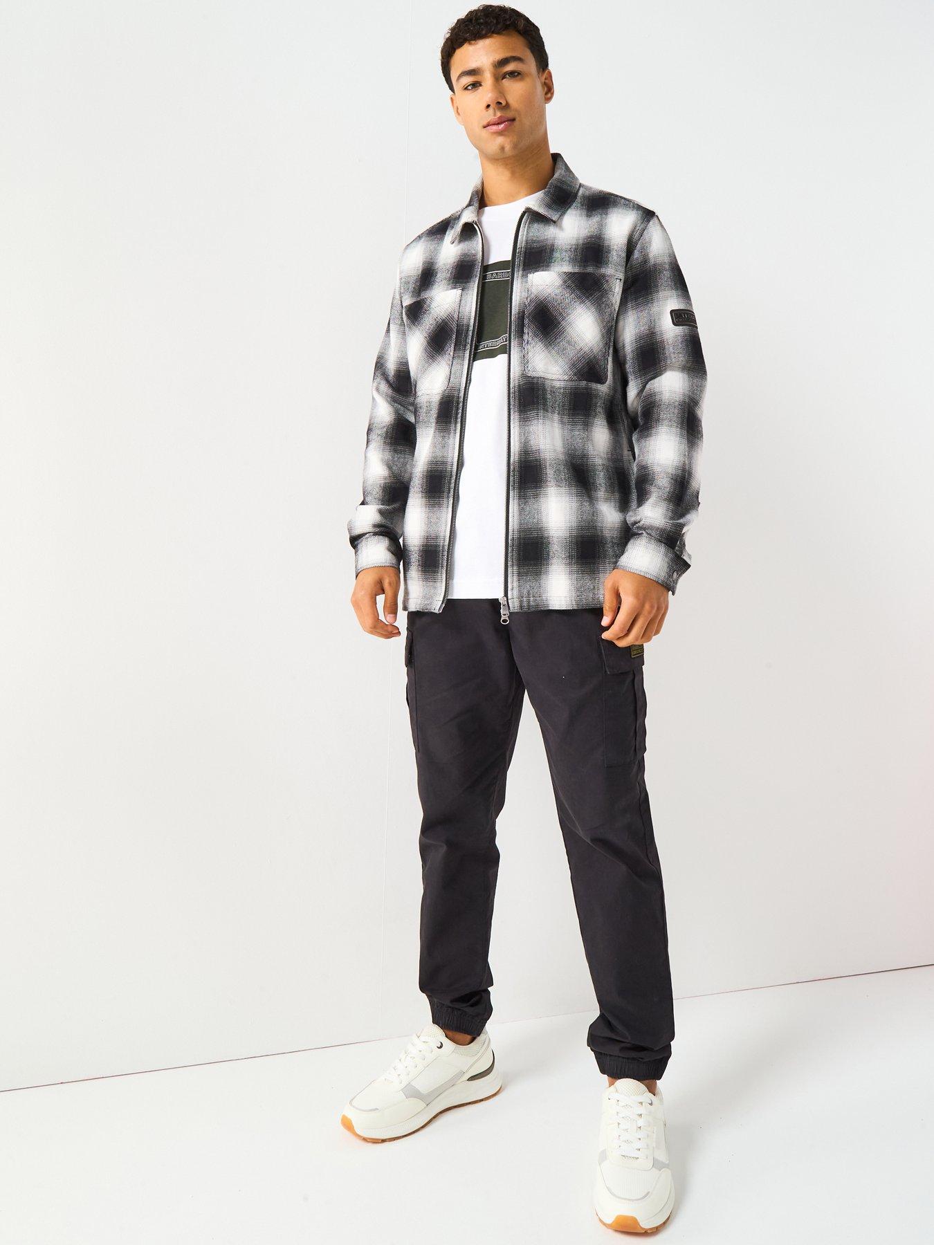  image of barbour-international-carlisle-ombre-overshirt--black