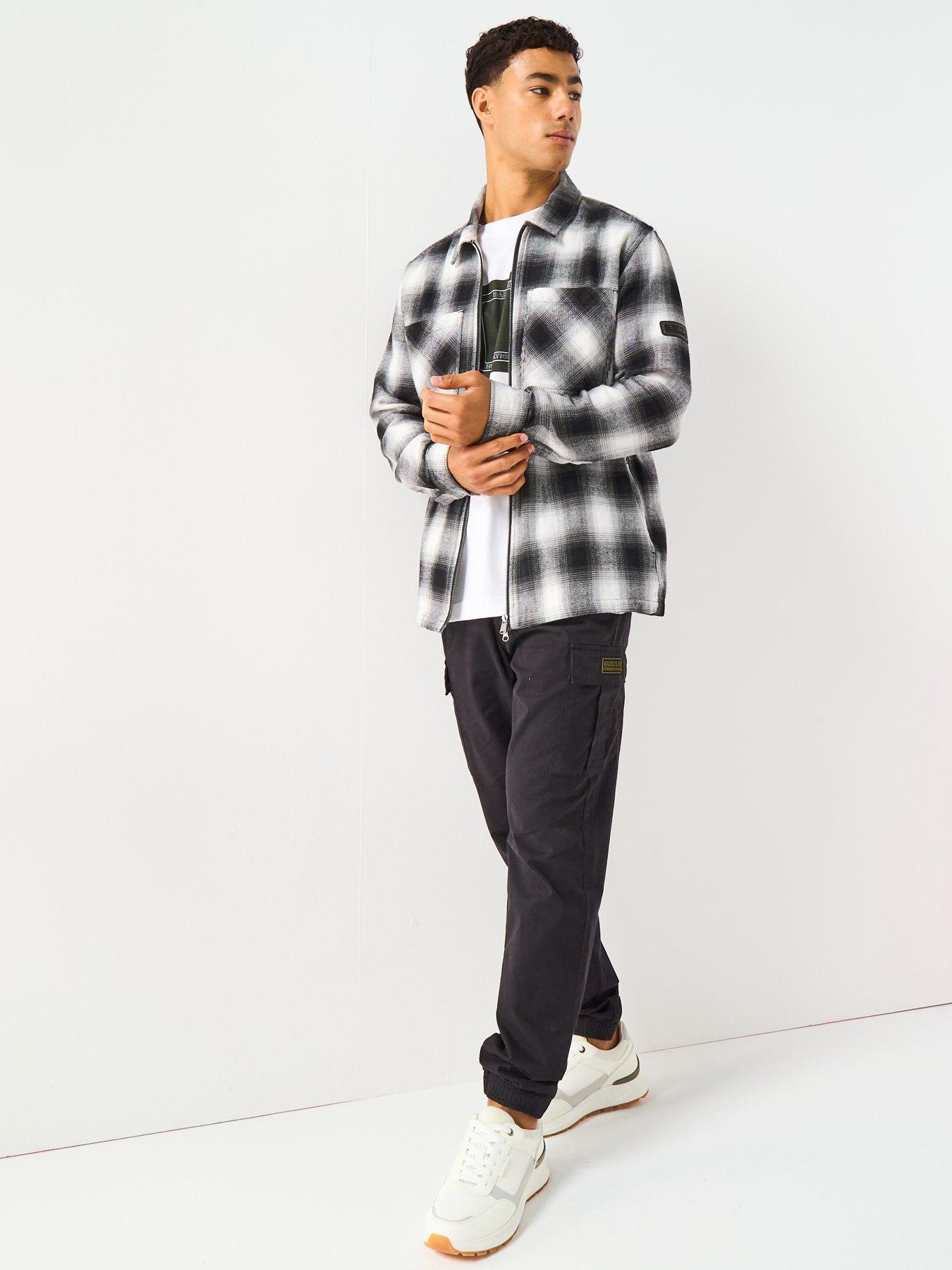  image of barbour-international-carlisle-ombre-overshirt--black