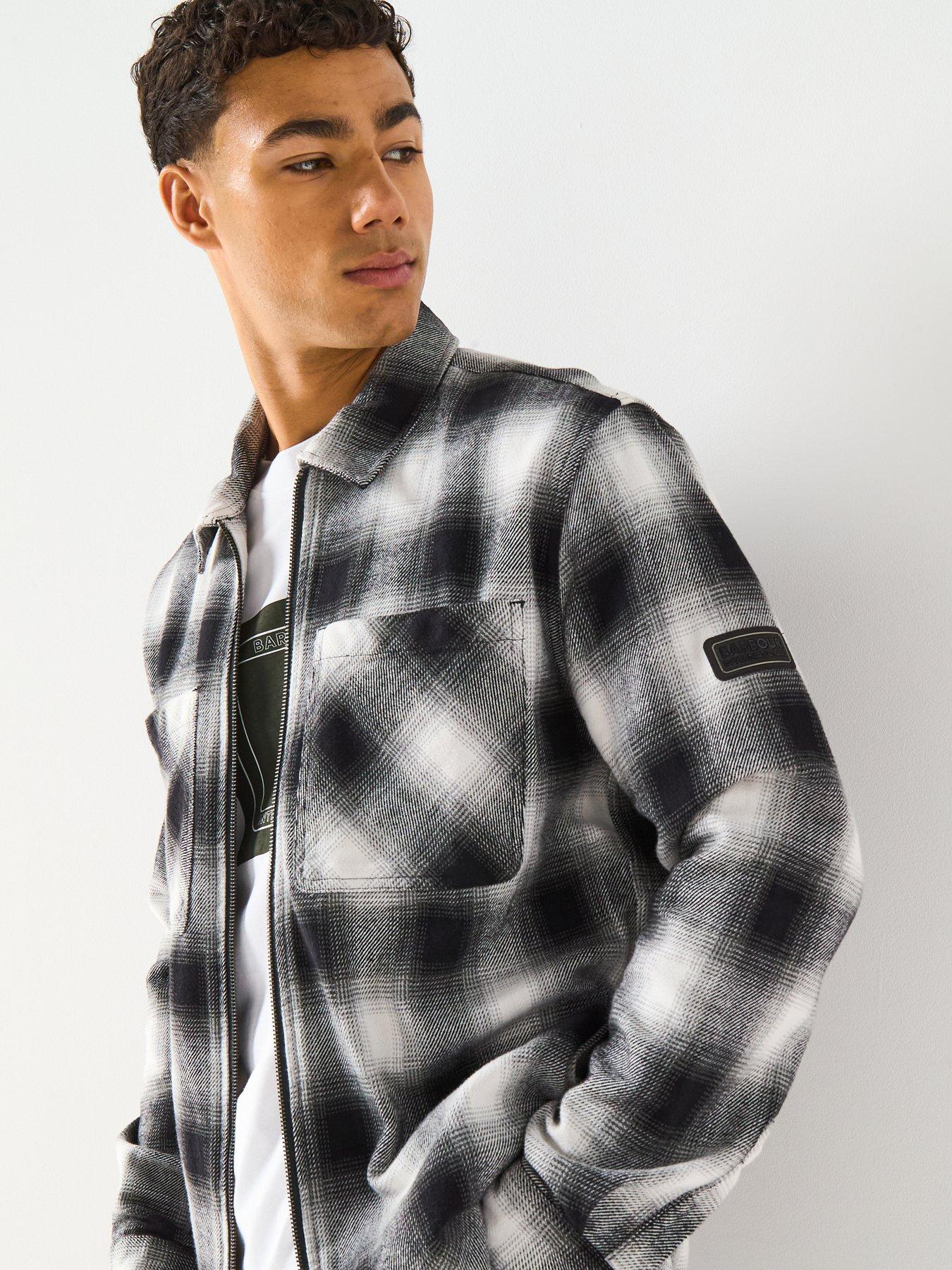  image of barbour-international-carlisle-ombre-overshirt--black