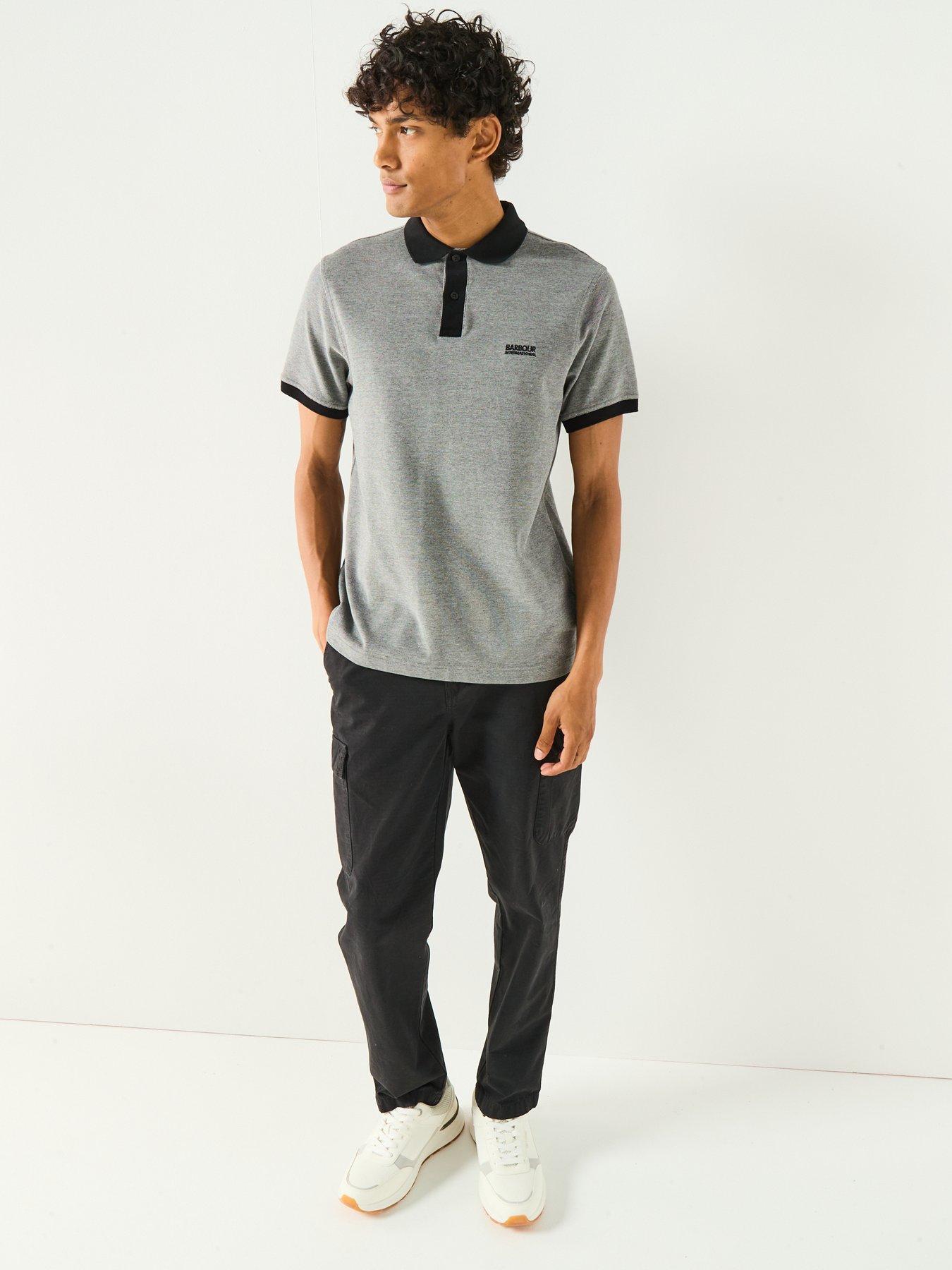Image 3 of 6 of Barbour International Morley Oxford Polo Shirt- Black